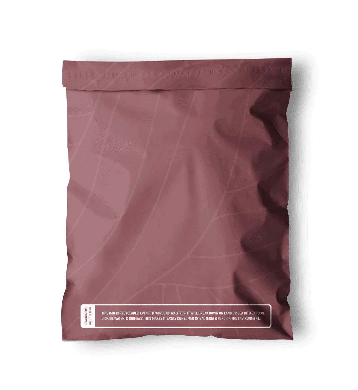 Copper Rose Leaf Biodegradable Mailers 10 x 13