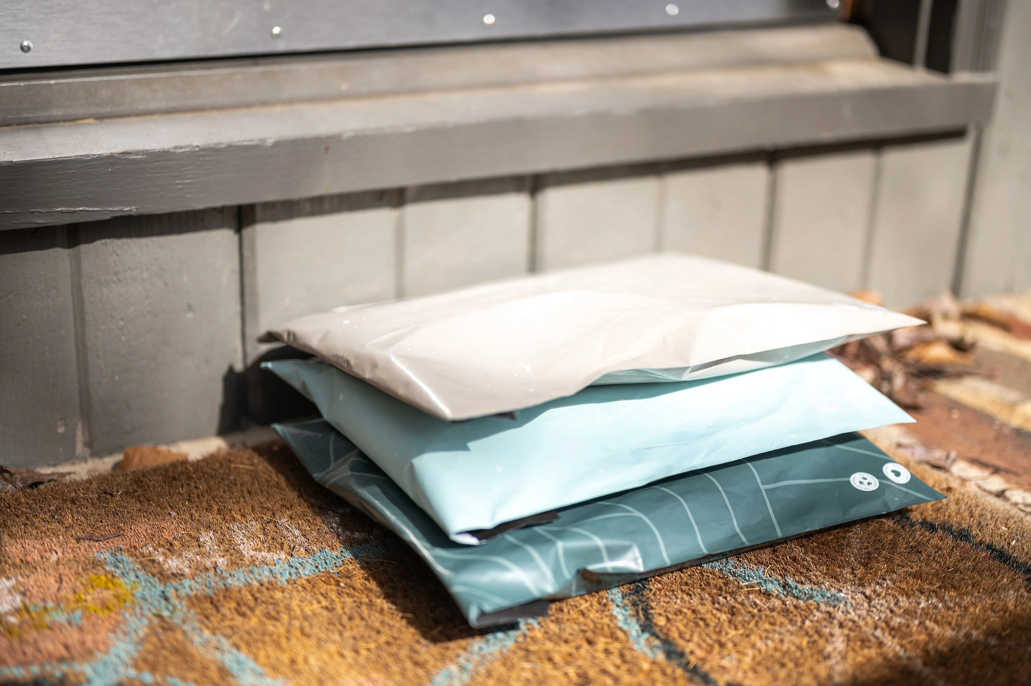 Starry Baby Blue Biodegradable Mailers 10 x 13