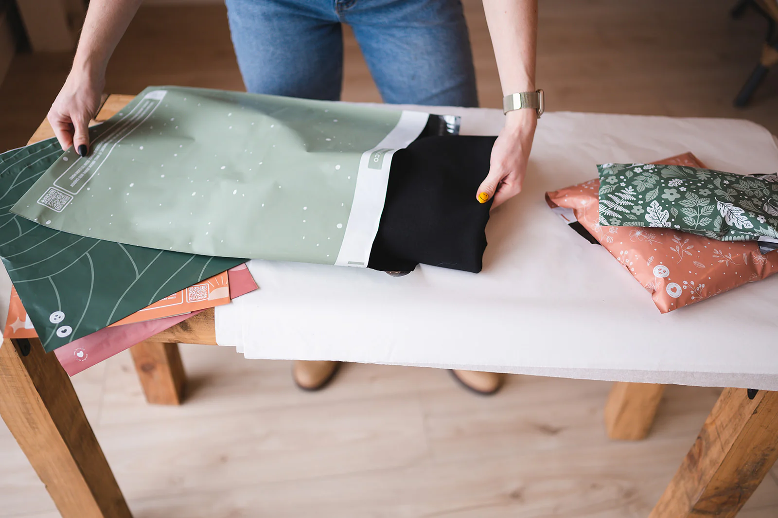 Starry Lily Pad Biodegradable Mailers 14.5 x 19