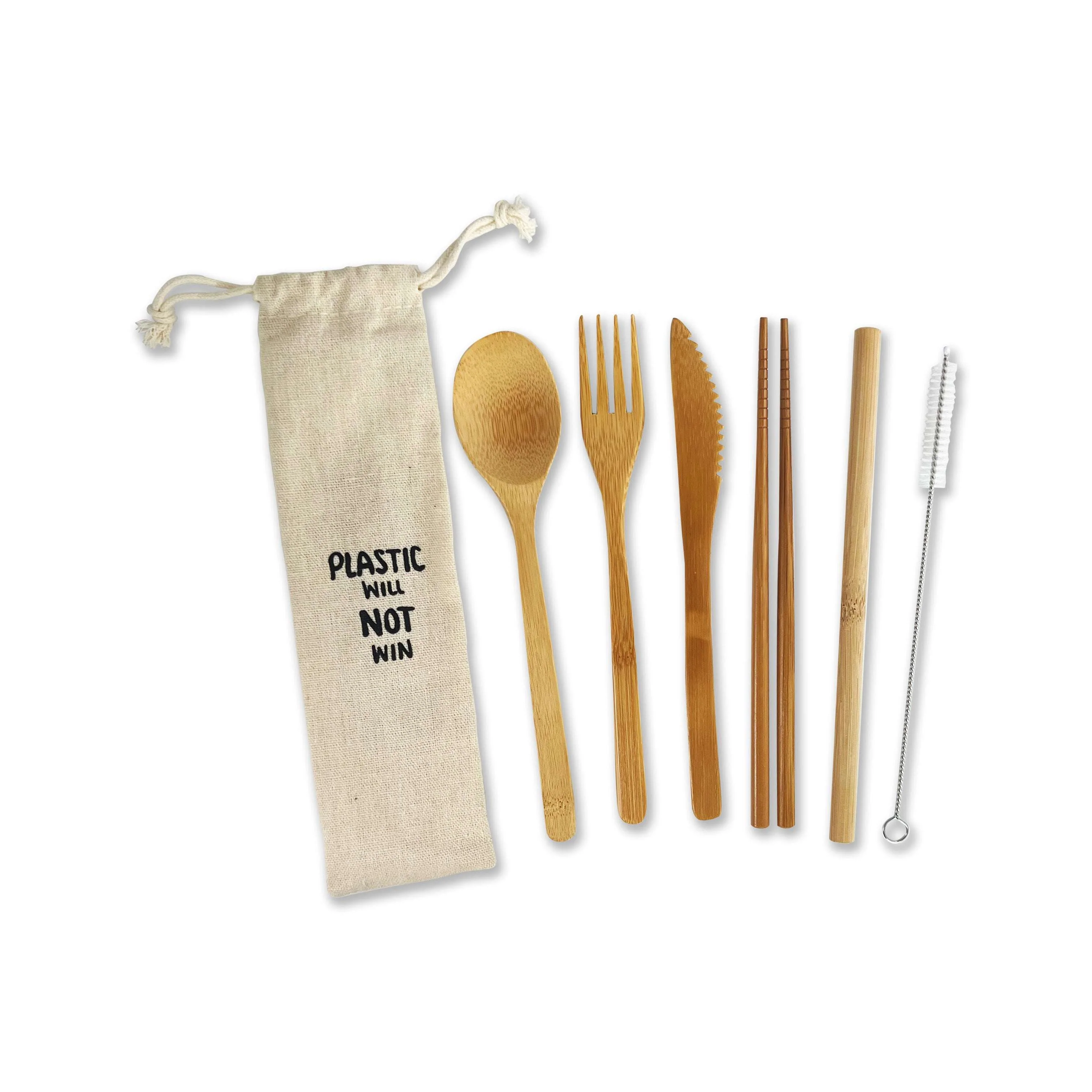 Reusable Bamboo Utensils Set