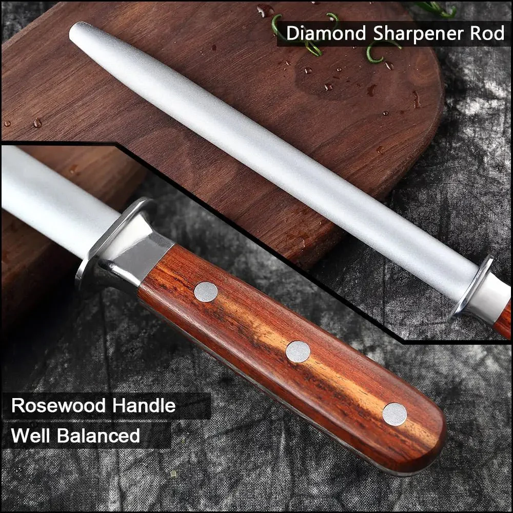 Diamond Steel Rod Knife Sharpener