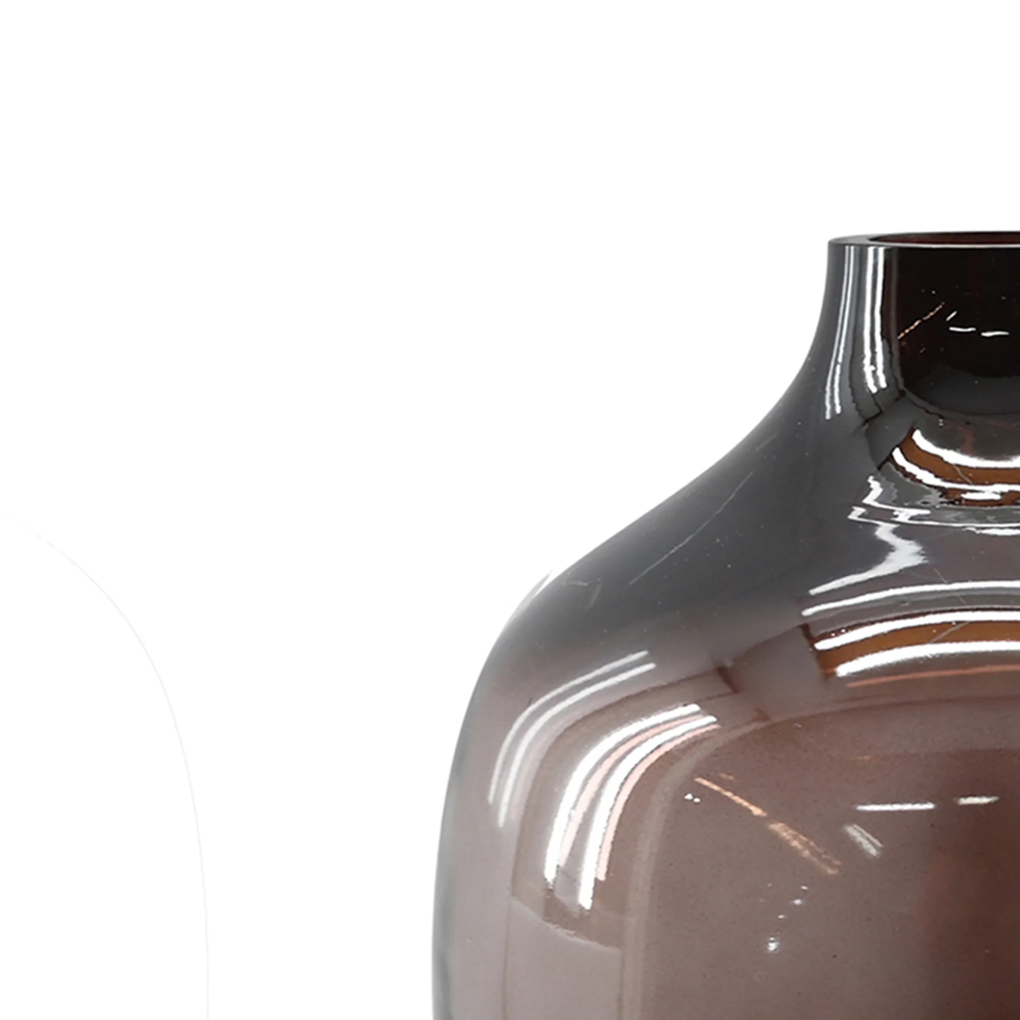 Caspian 11.75 Hand Blown Glass Vase