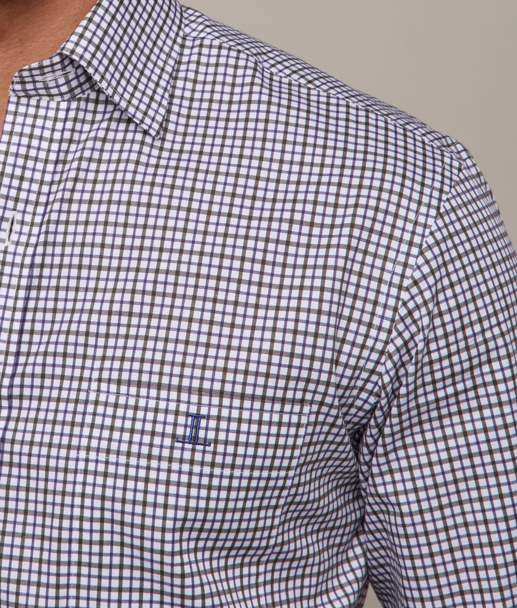 San Antonio :: Olive/Blue/White Multi