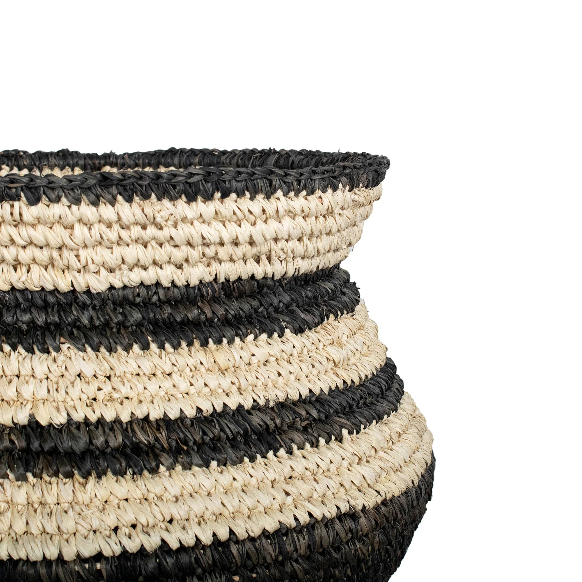 Striped Seagrass Basket
