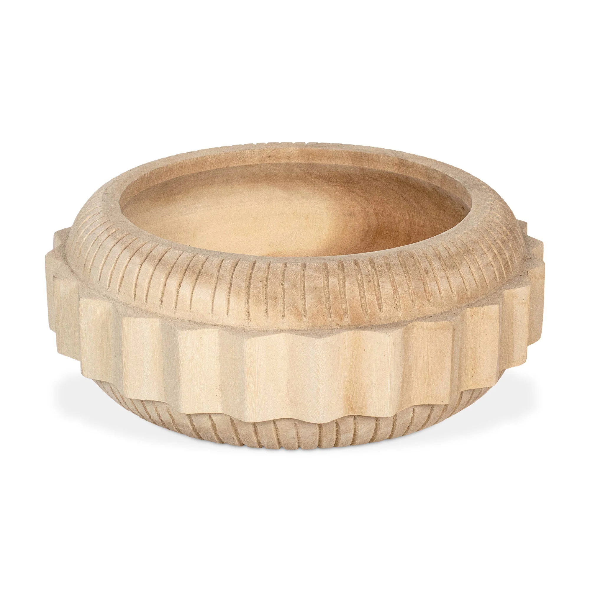 Dialah Carved Wooden Bowl