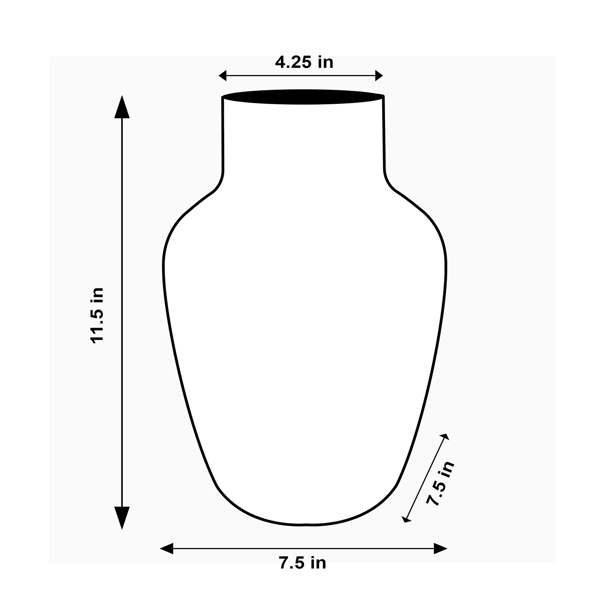 Desi Hand Blown Glass Vase