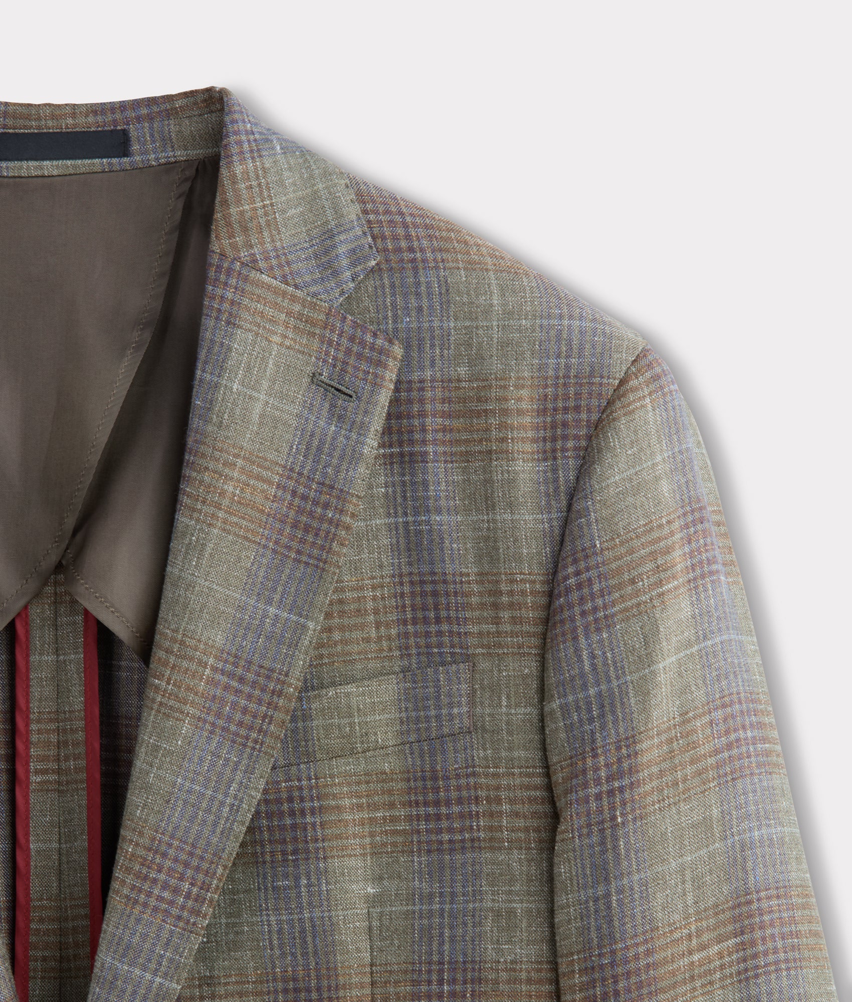 Lucchese Sport Coat :: Olive/Navy Plaid