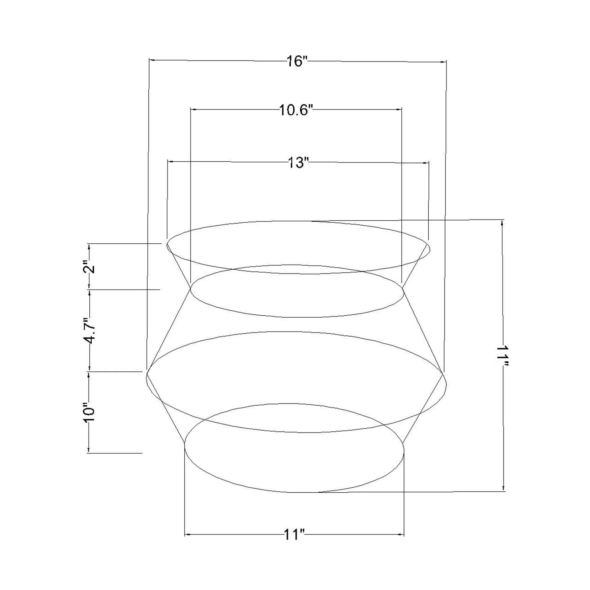 Striped Seagrass Basket