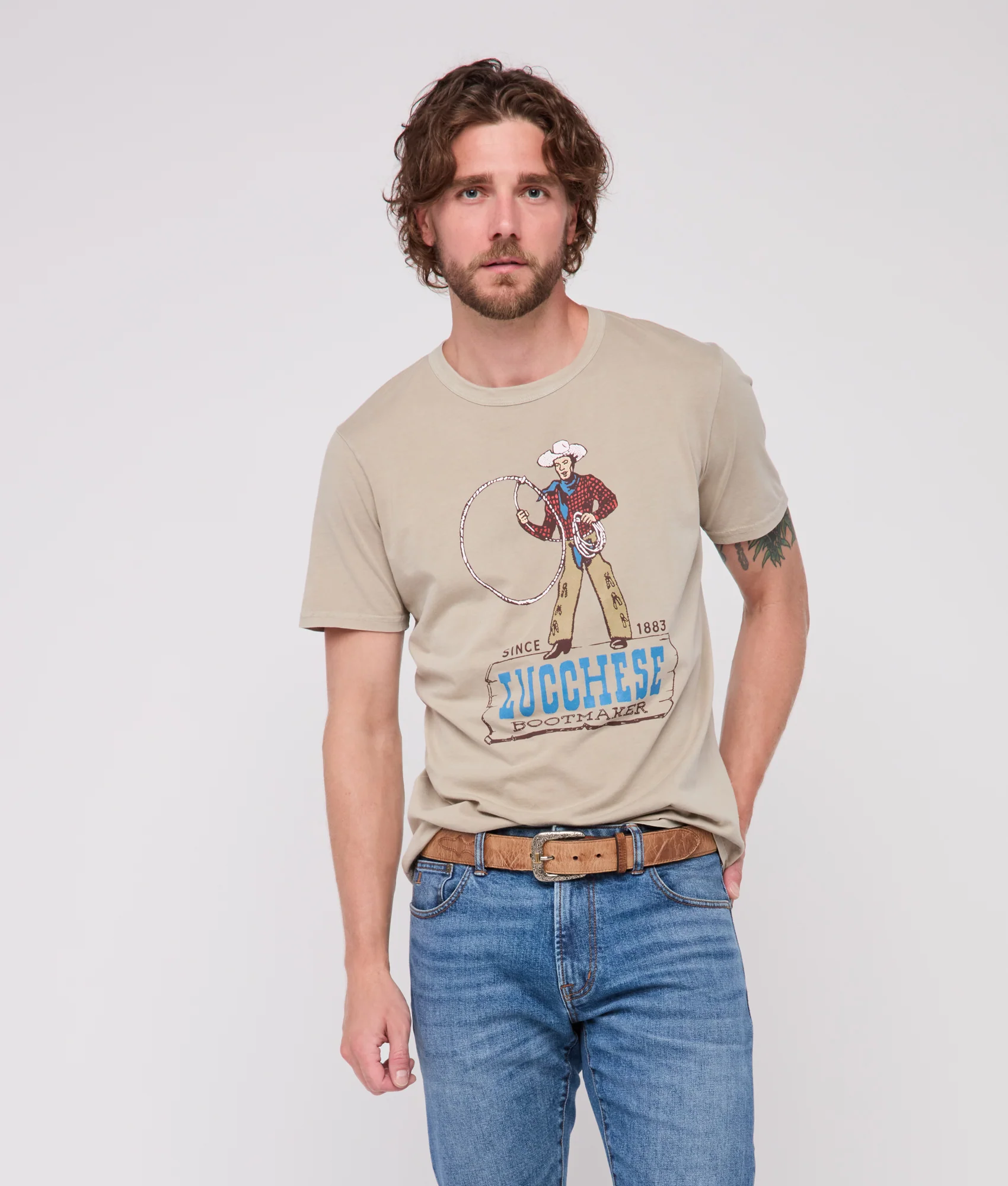 Trick Roper Tee :: Sand