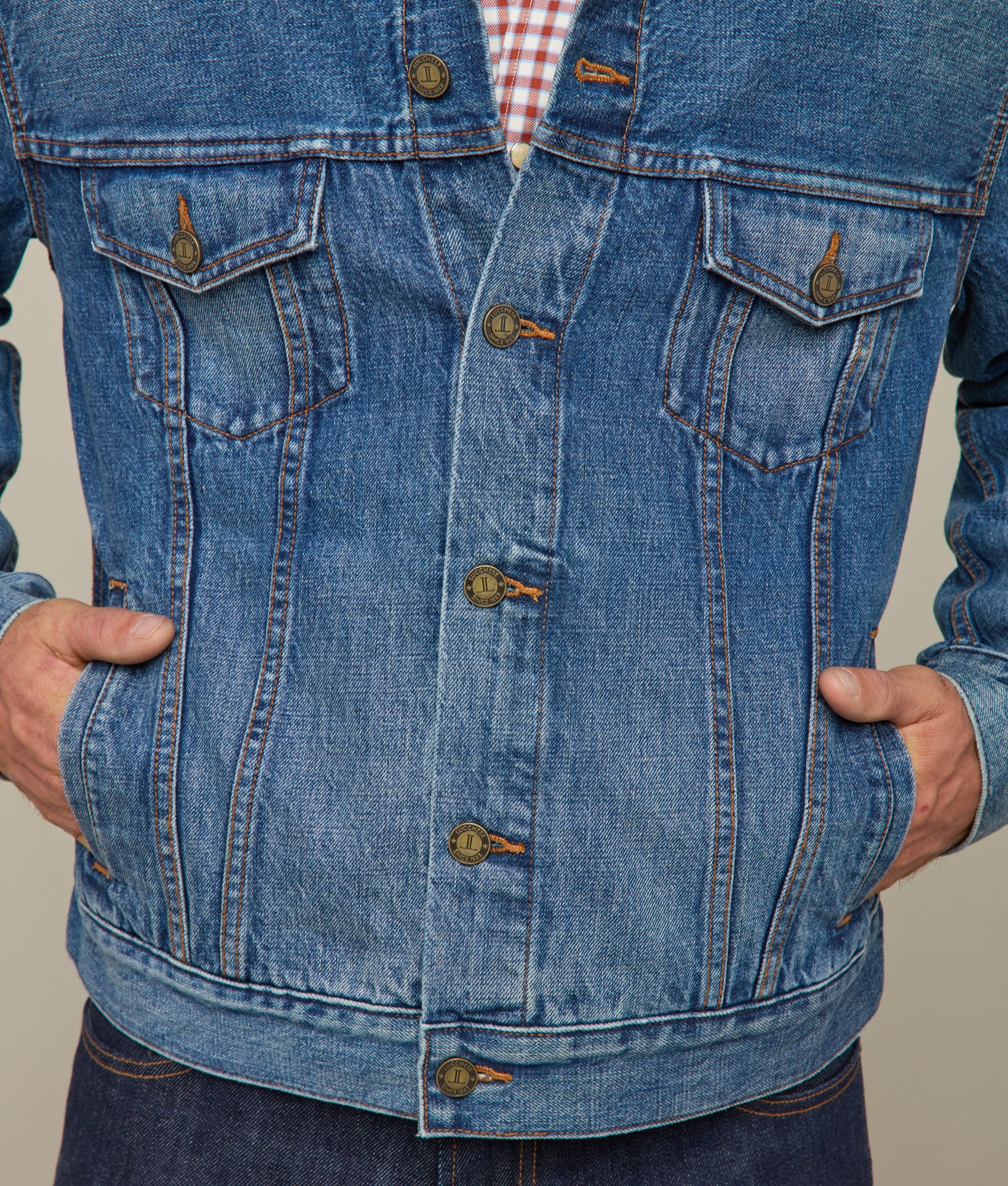 Earl Denim Trucker Jacket :: Saddleback Blue