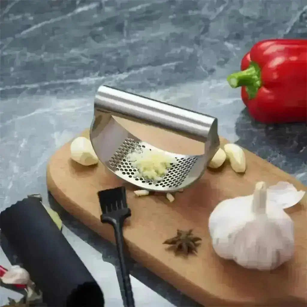 Stainless Steel Hand Garlic Press