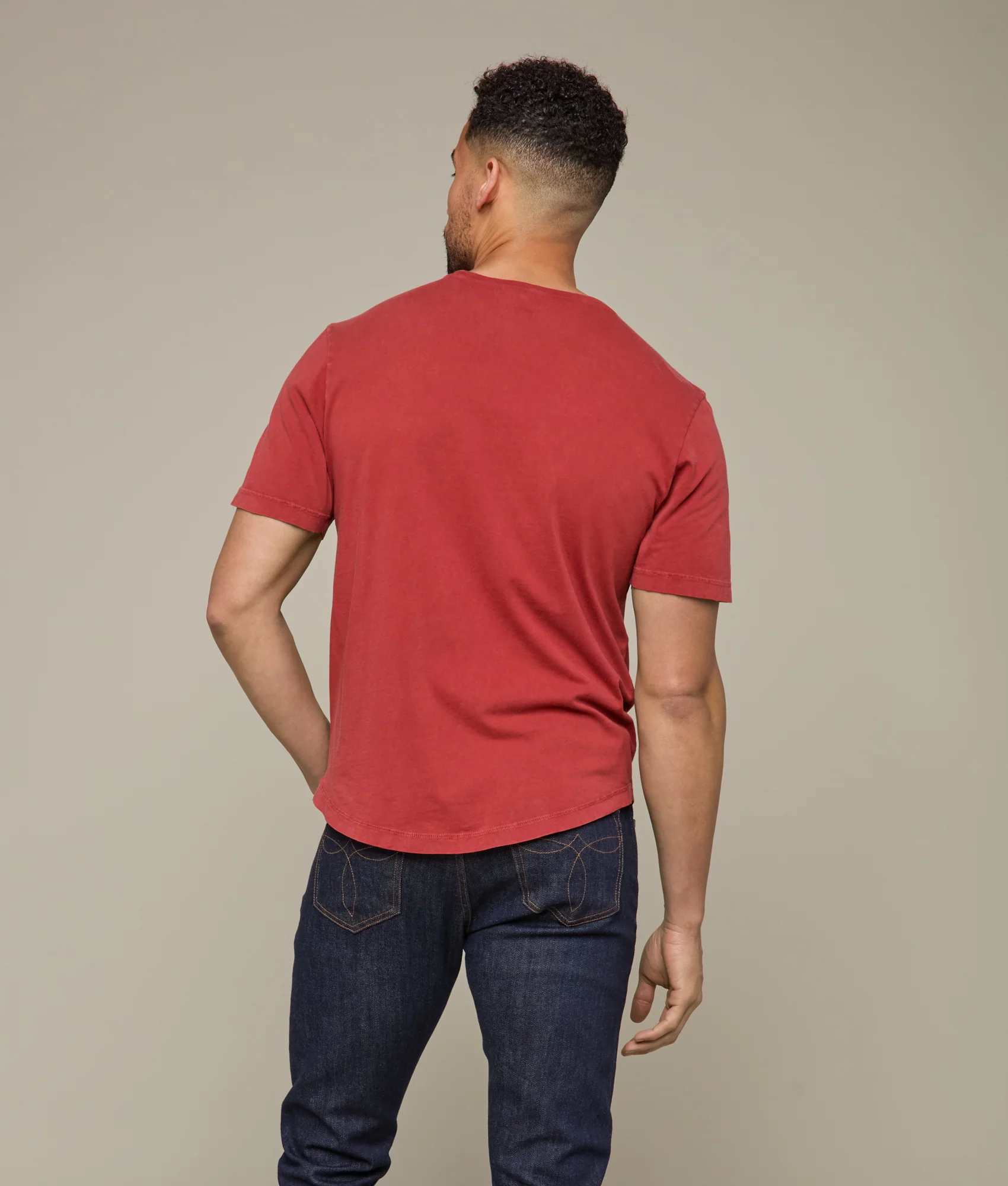 Lucchese Crewneck Tee :: Brick Red