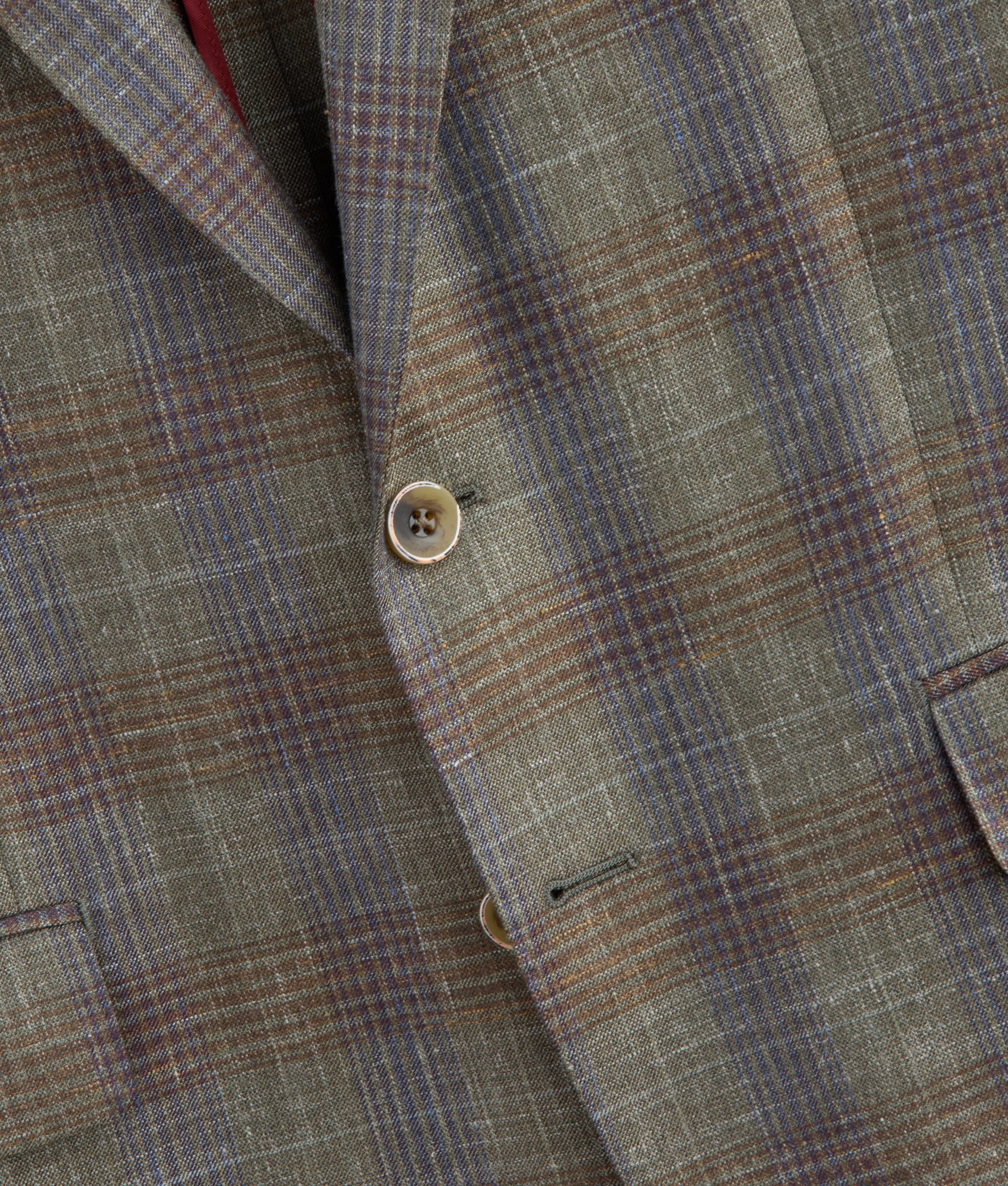 Lucchese Sport Coat :: Olive/Navy Plaid