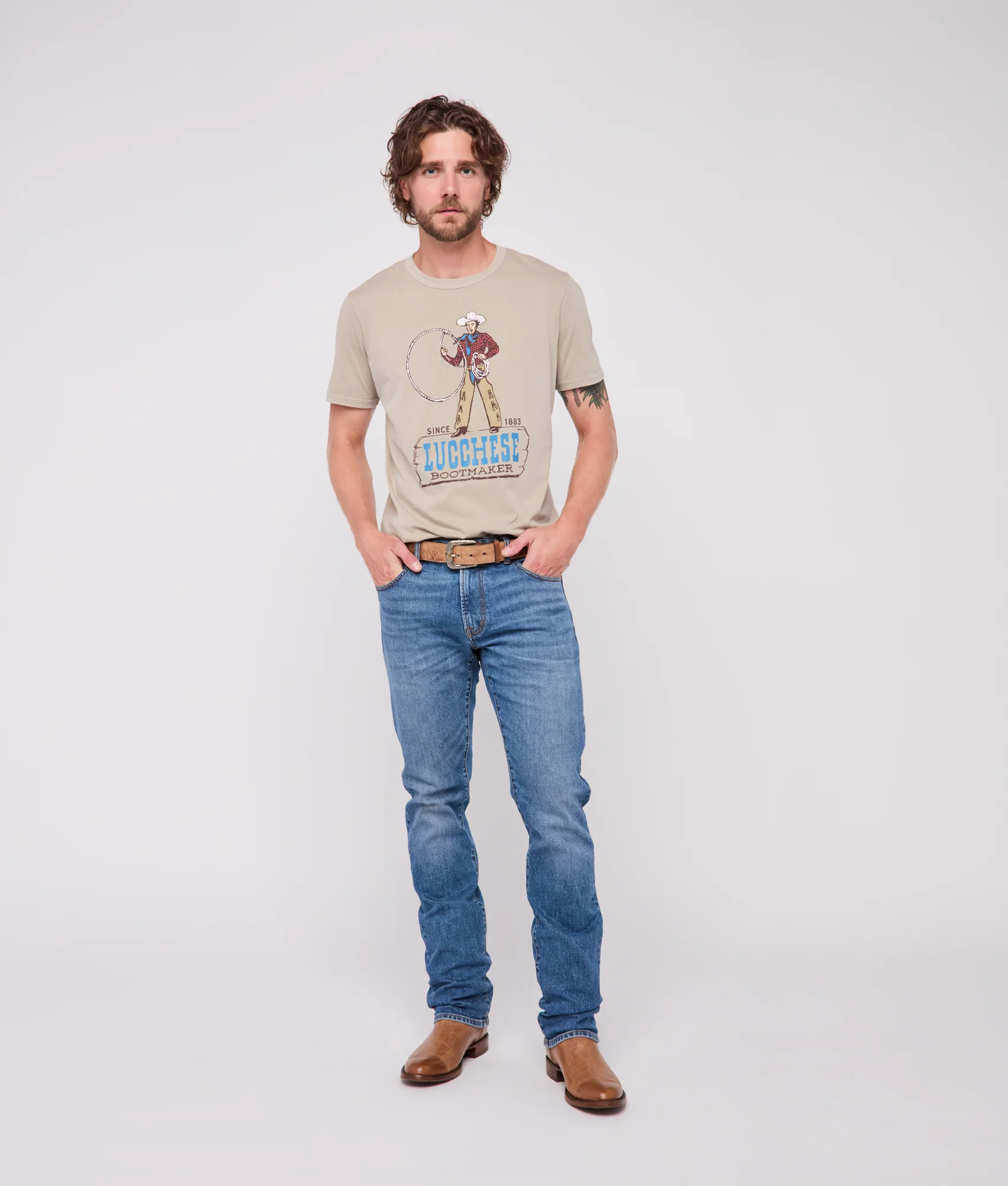 Trick Roper Tee :: Sand