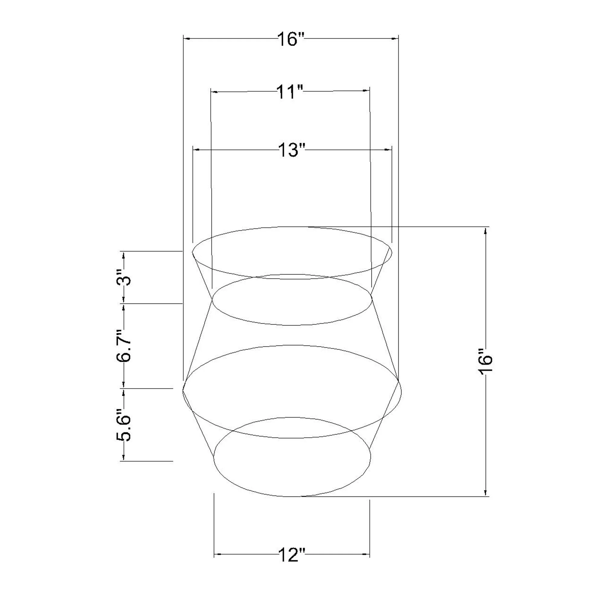 Striped Seagrass Basket
