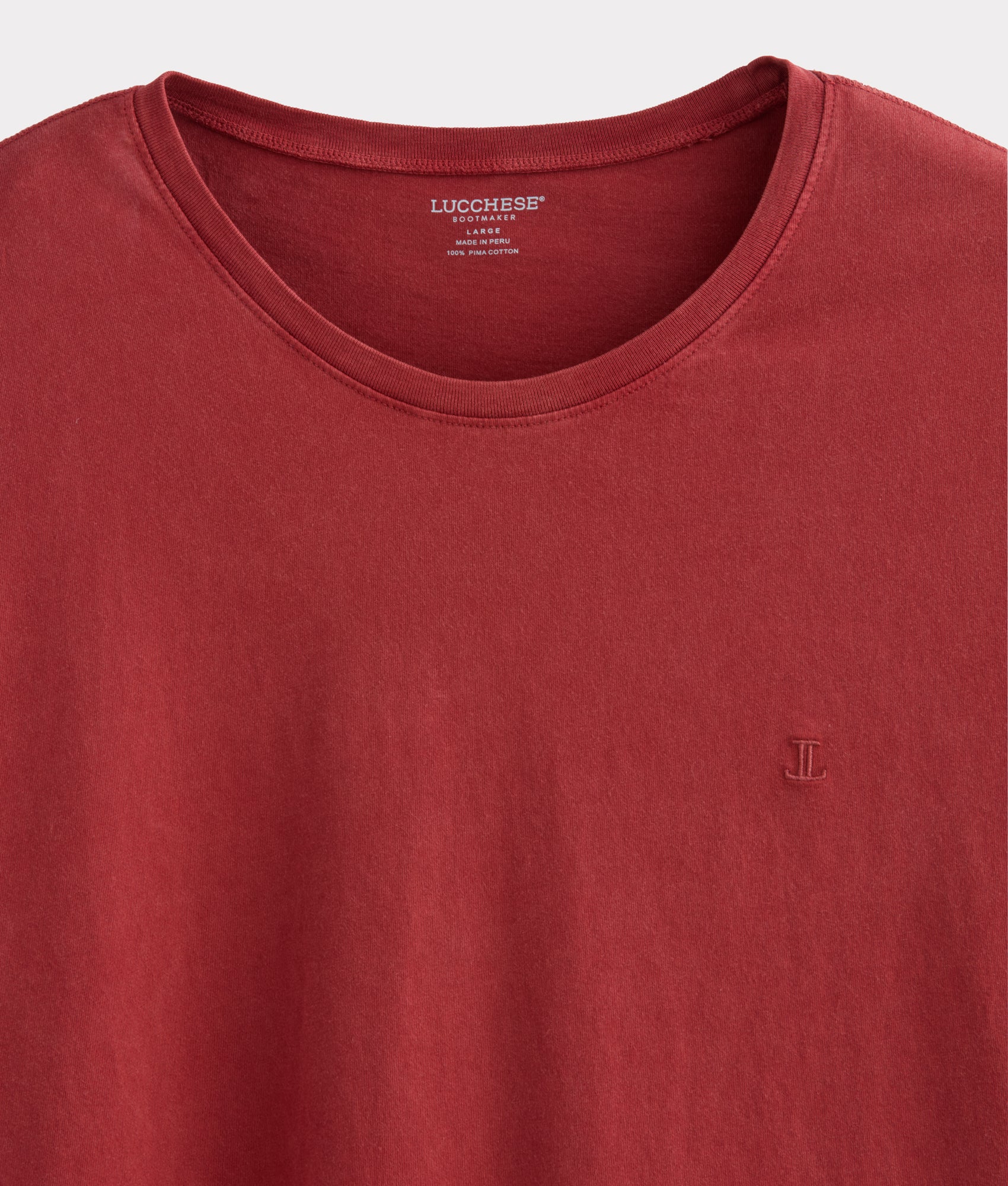 Lucchese Crewneck Tee :: Brick Red