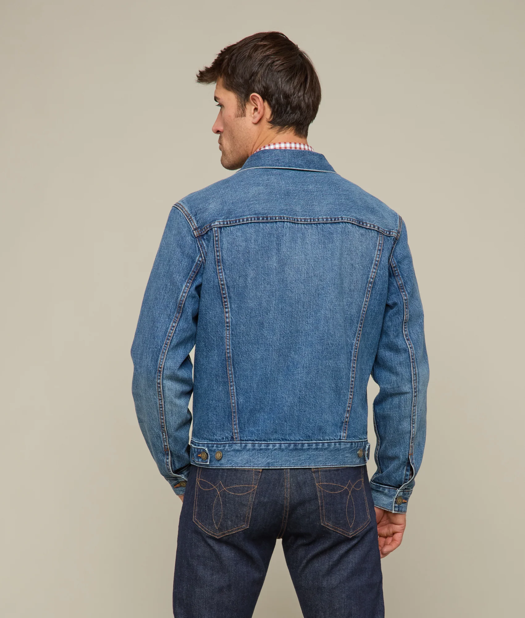 Earl Denim Trucker Jacket :: Saddleback Blue