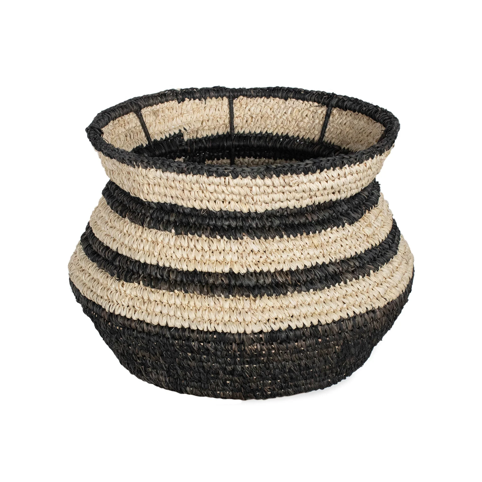 Striped Seagrass Basket