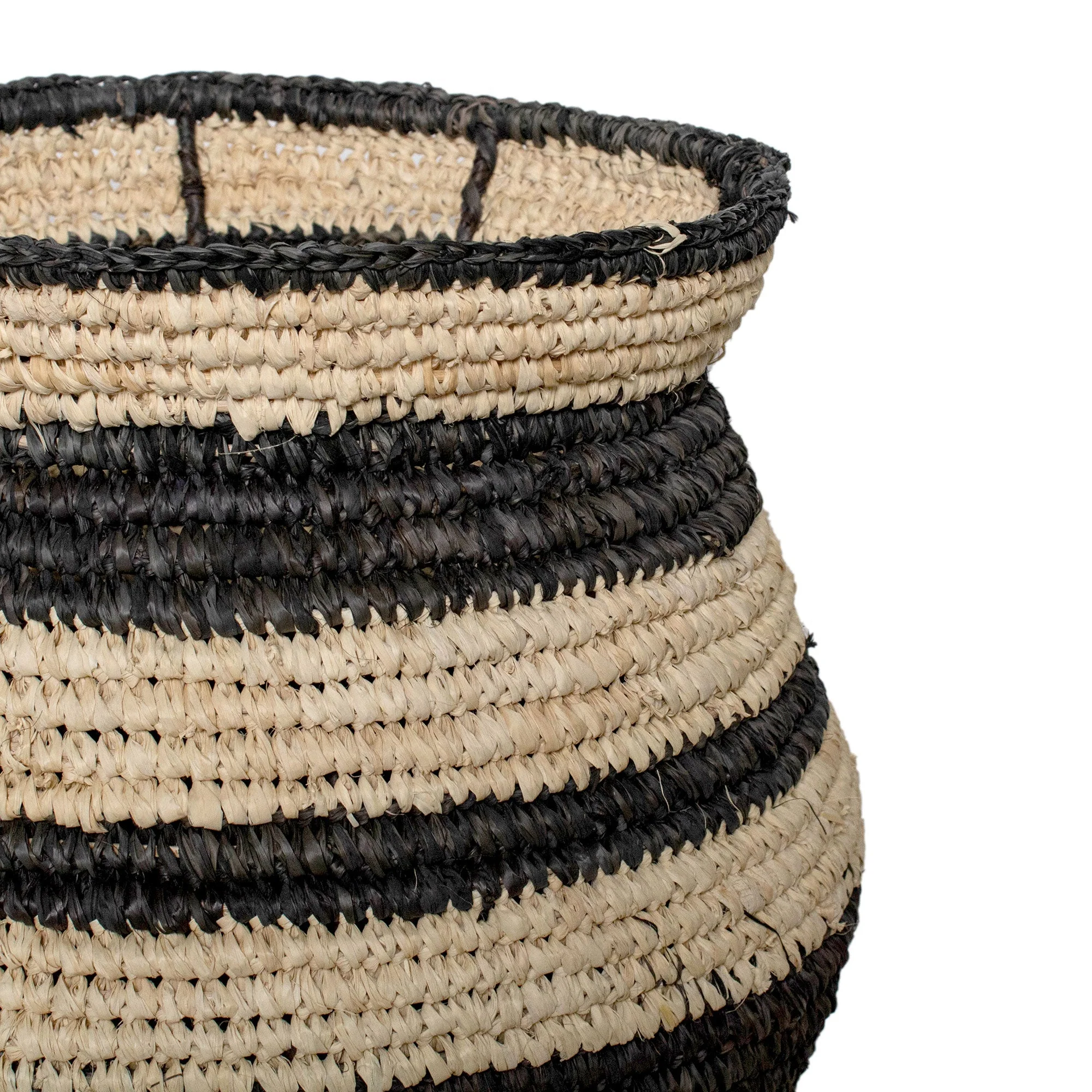 Striped Seagrass Basket