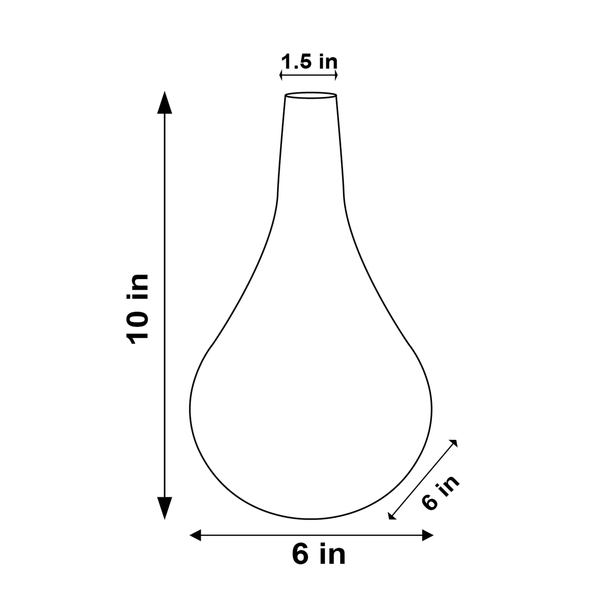 Caspian 10 Hand Blown Glass Vase