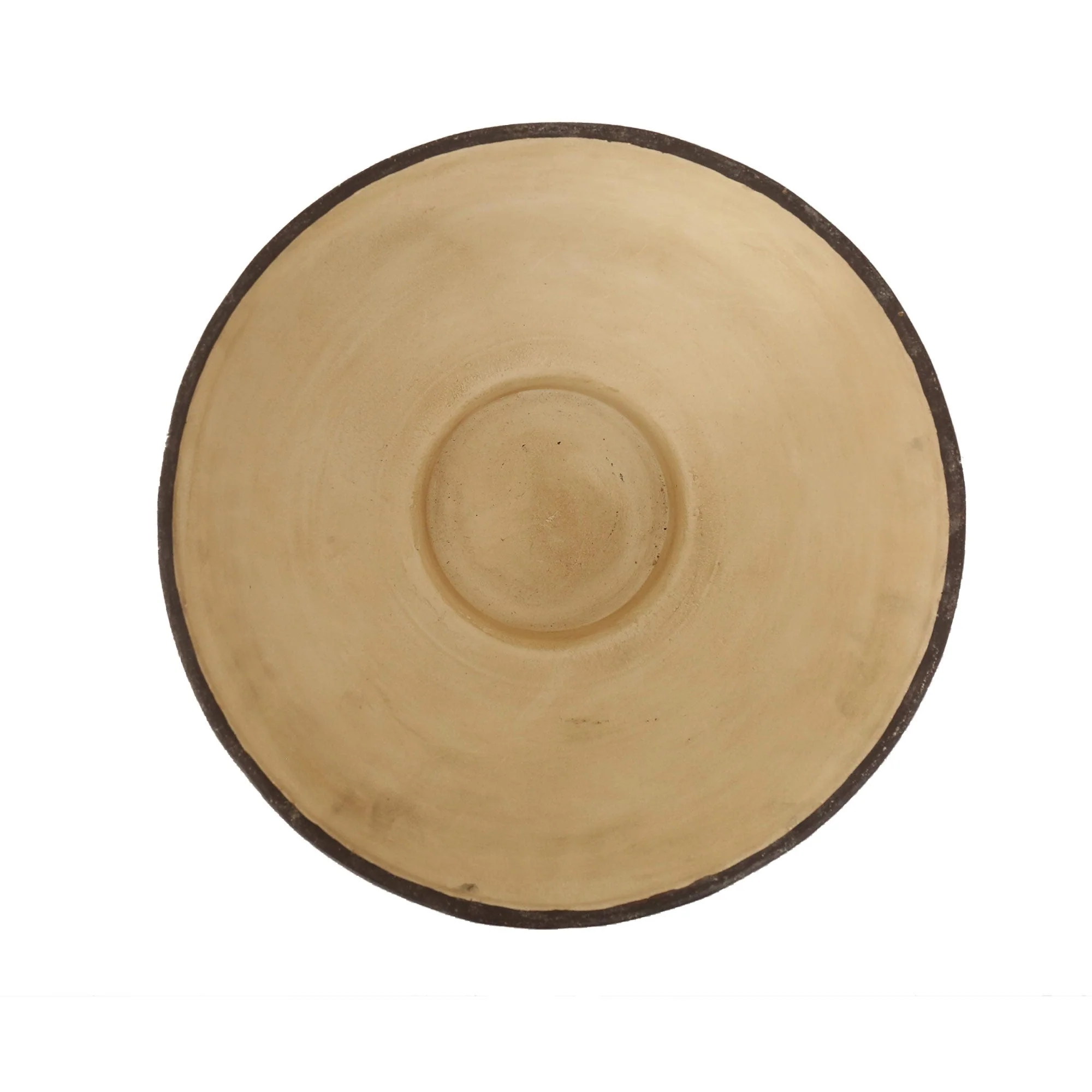 Terracotta Linear Abstract Decorative Bowl