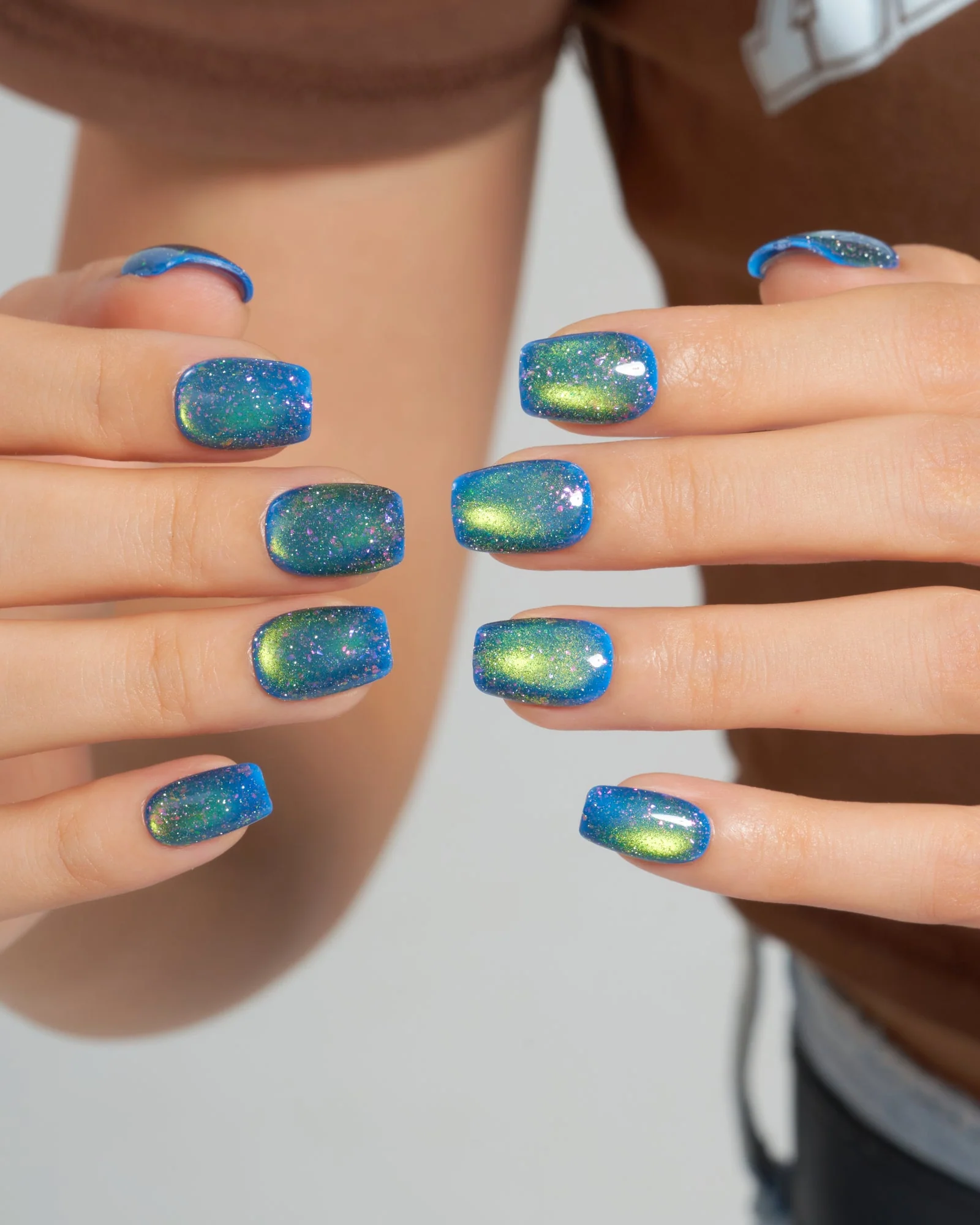 Cat Eye/Teal Mirage(Handmade)