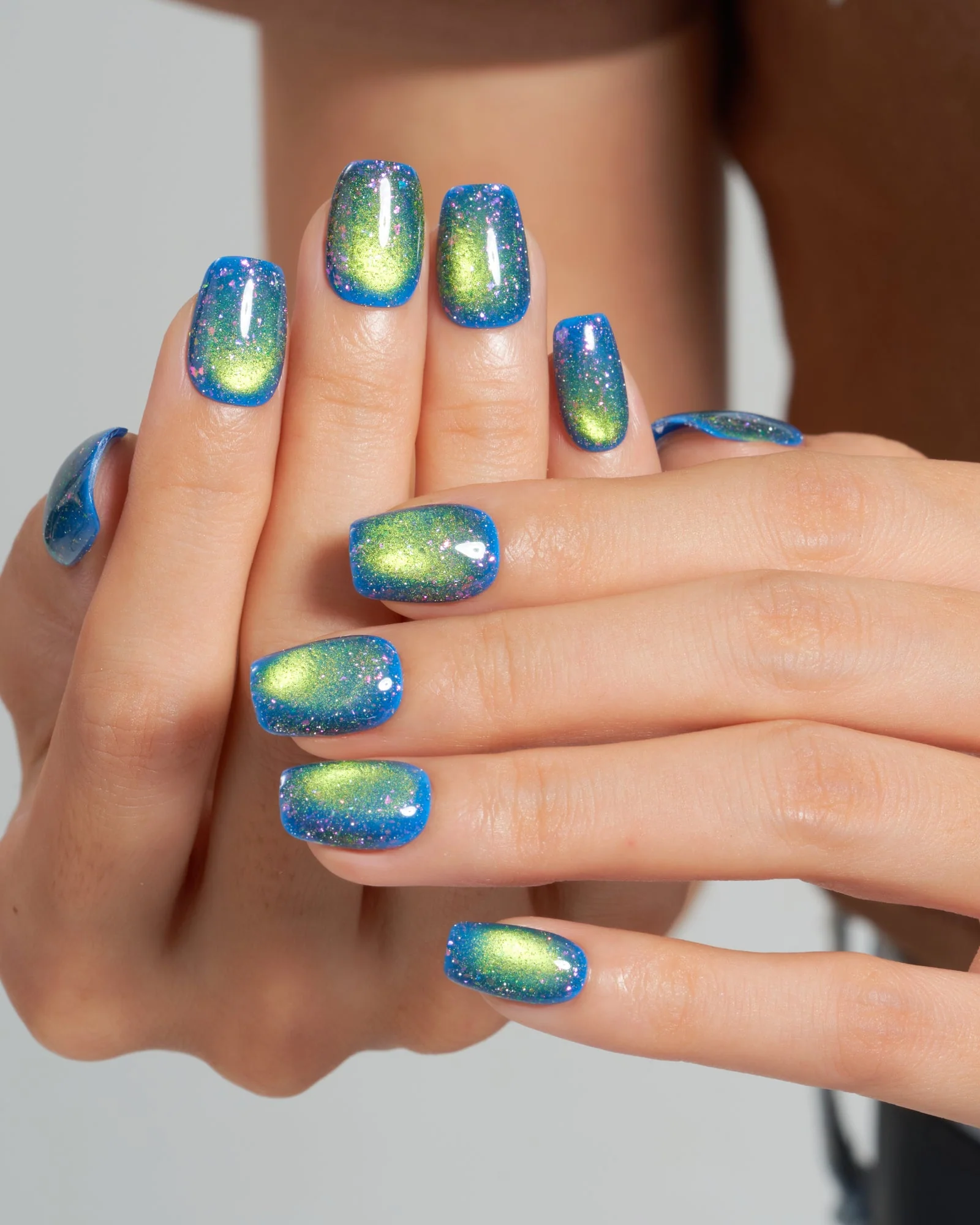 Cat Eye/Teal Mirage(Handmade)