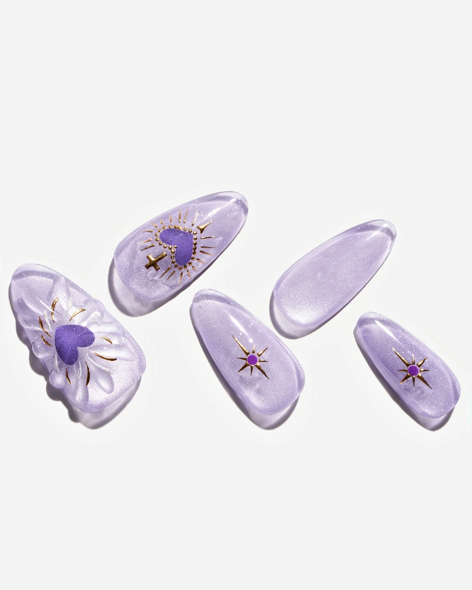 Cat Eye/Purple Heart(Handmade)