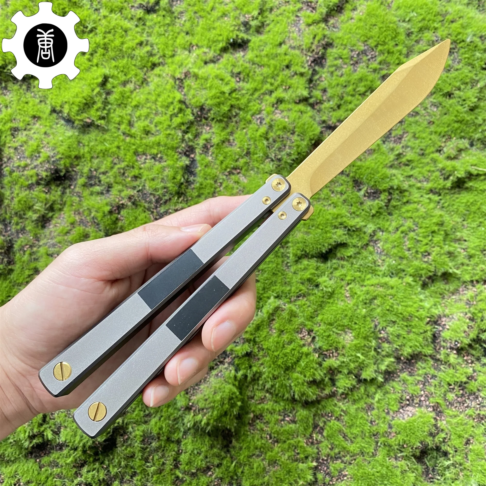 High-End TF2 Spy Knife Balisong Trainer-Blunt Blade