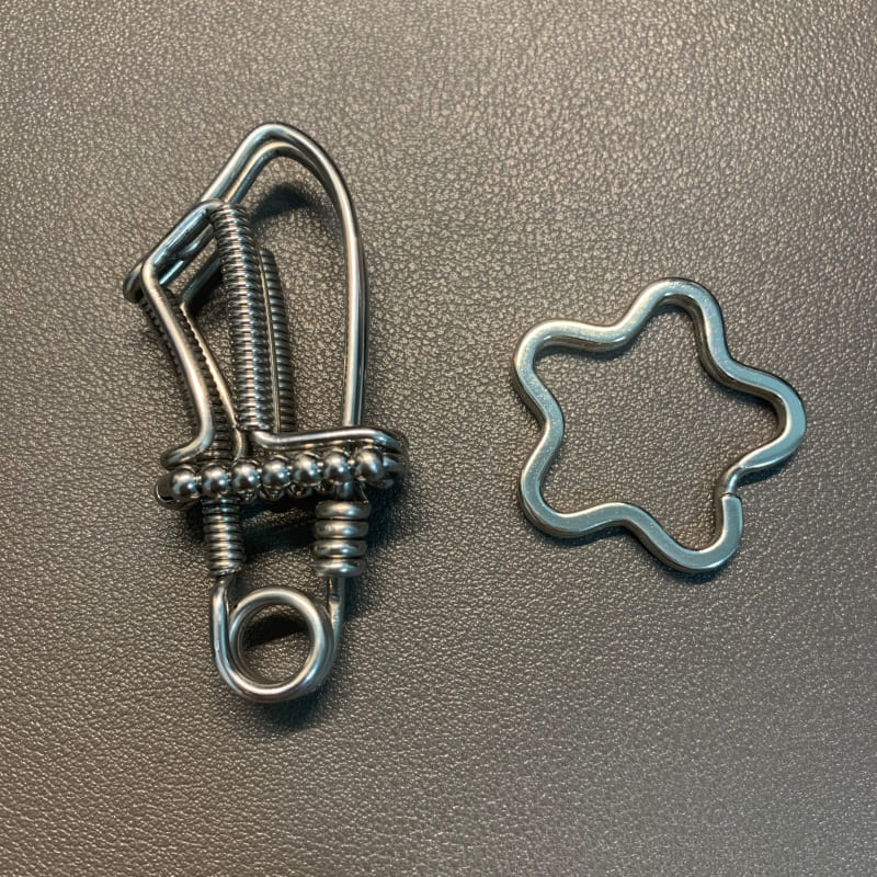 Knife handmade keychain