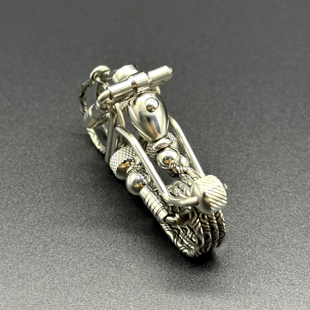 Threaded Handmade Motorcycle Keychain