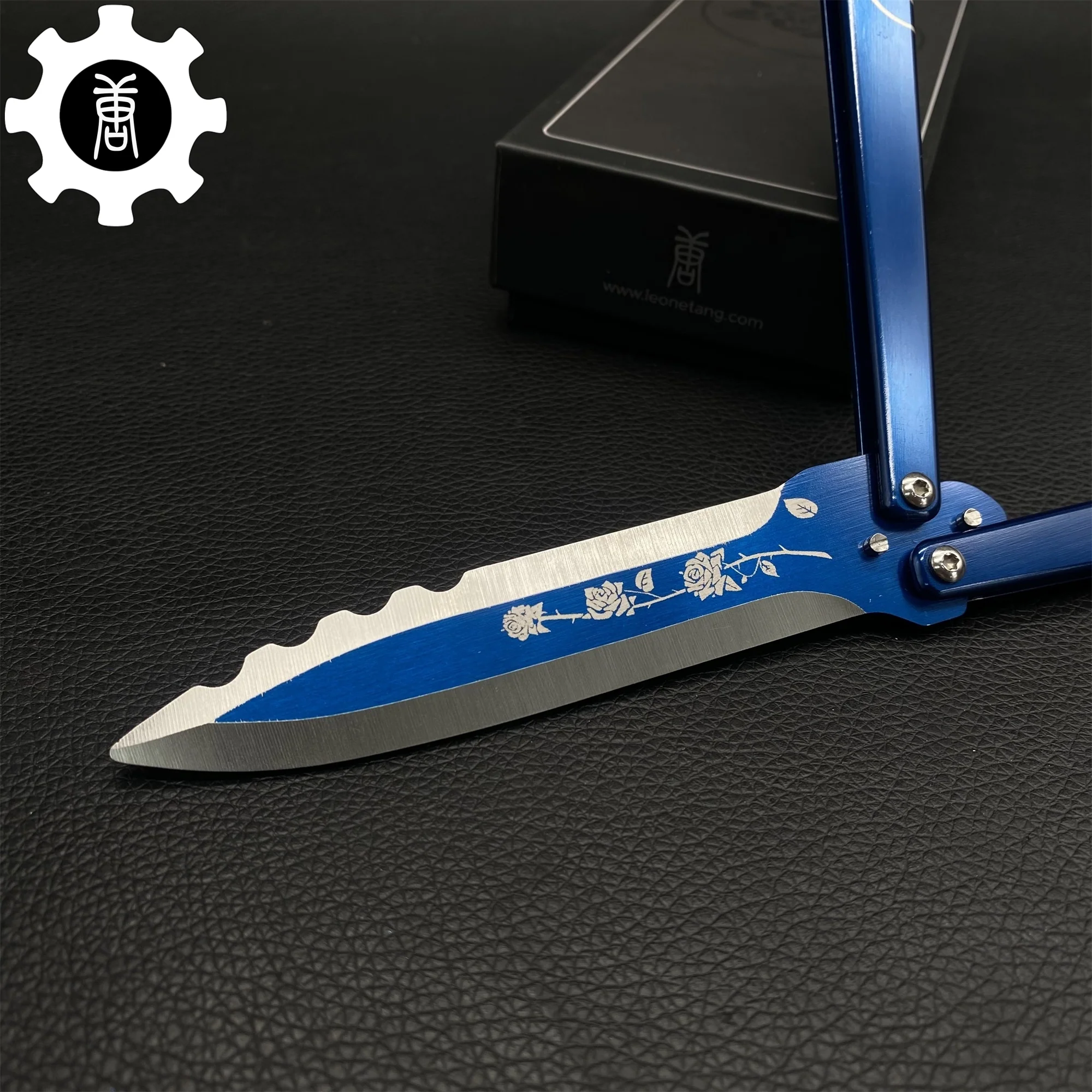 TF2 Black Rose Balisong Black Rose Butterfly Knife Replica IRL