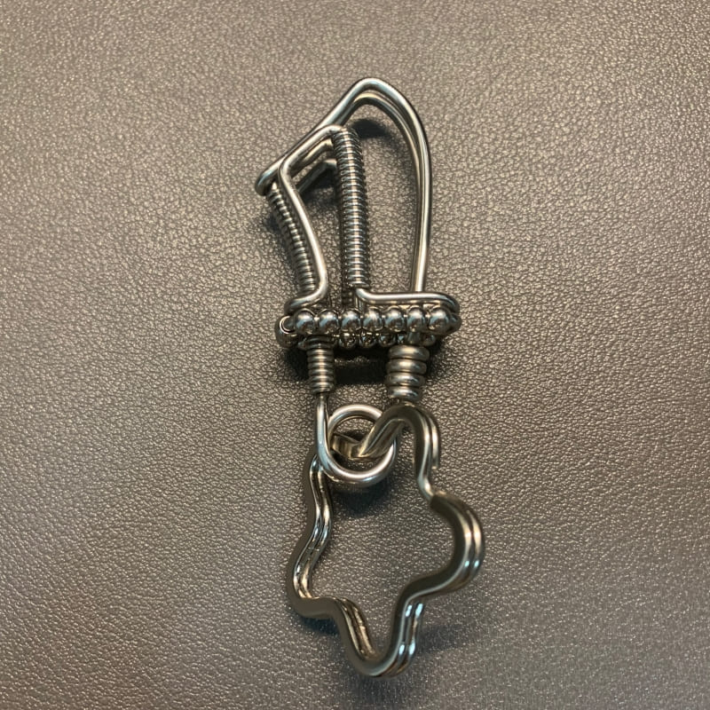 Knife handmade keychain