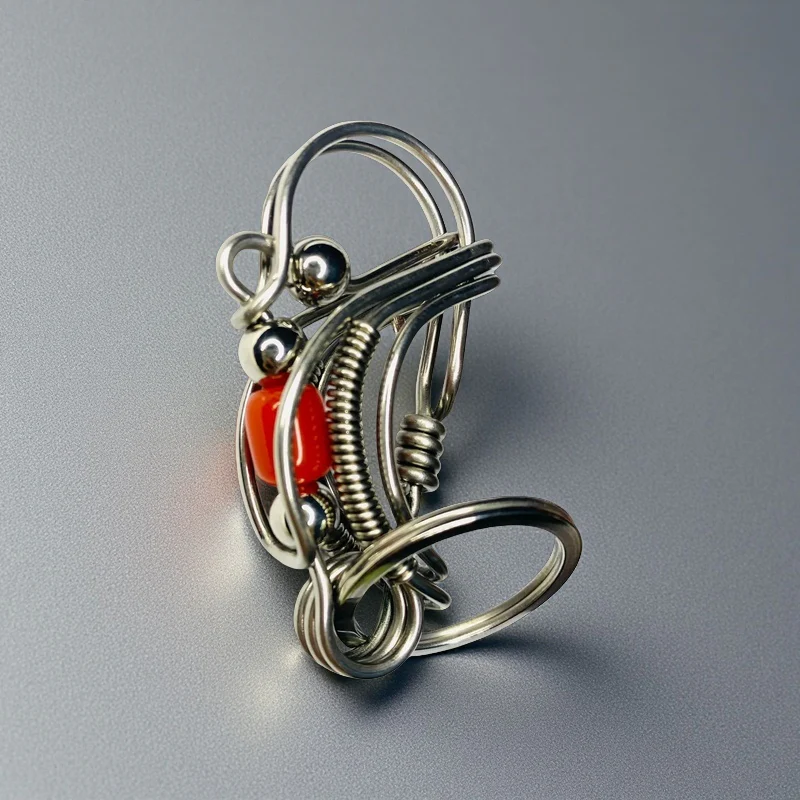 Color Barrel Beads Handmade Keychain