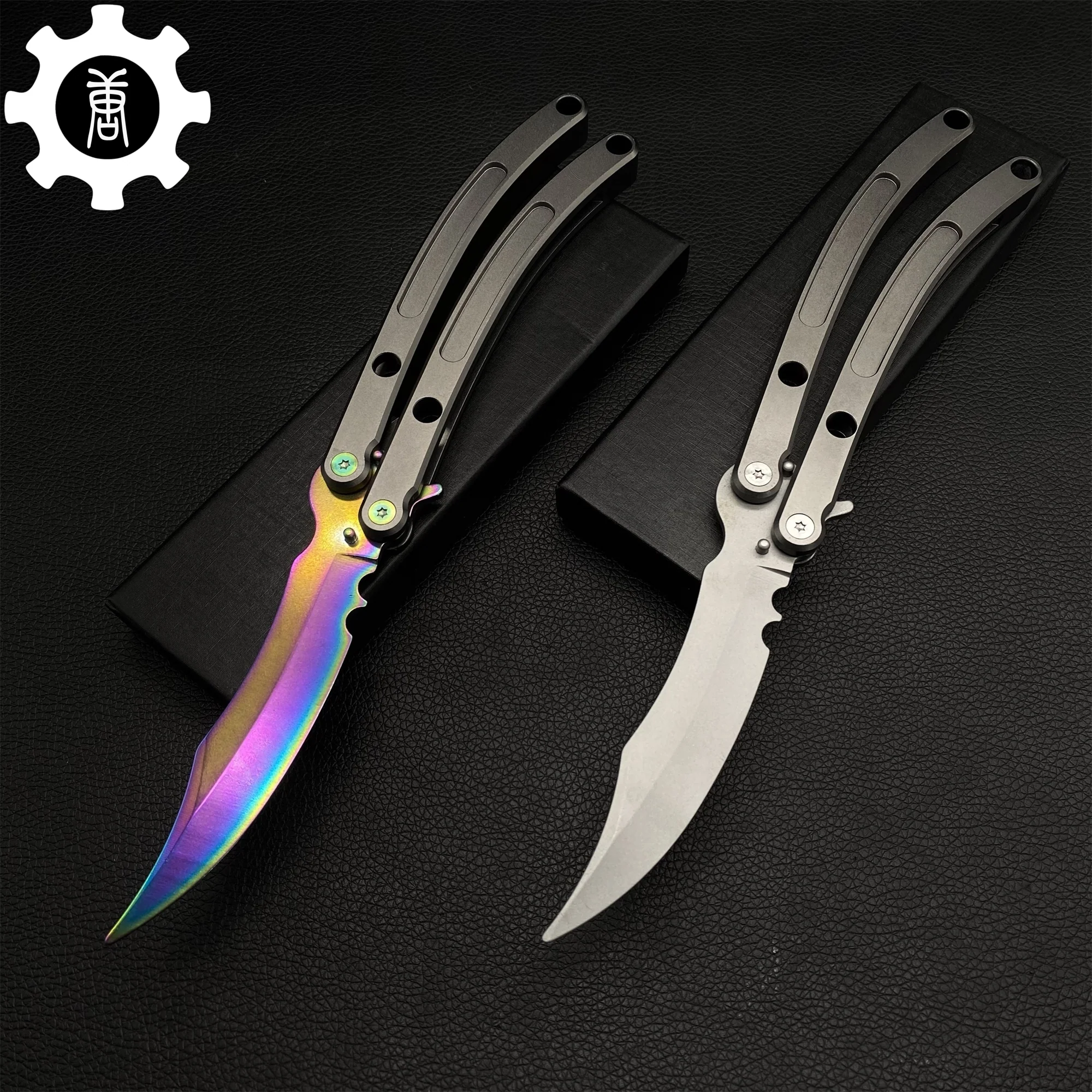 Black Market Butterfly Knife High-End CNC Balisong Trainer