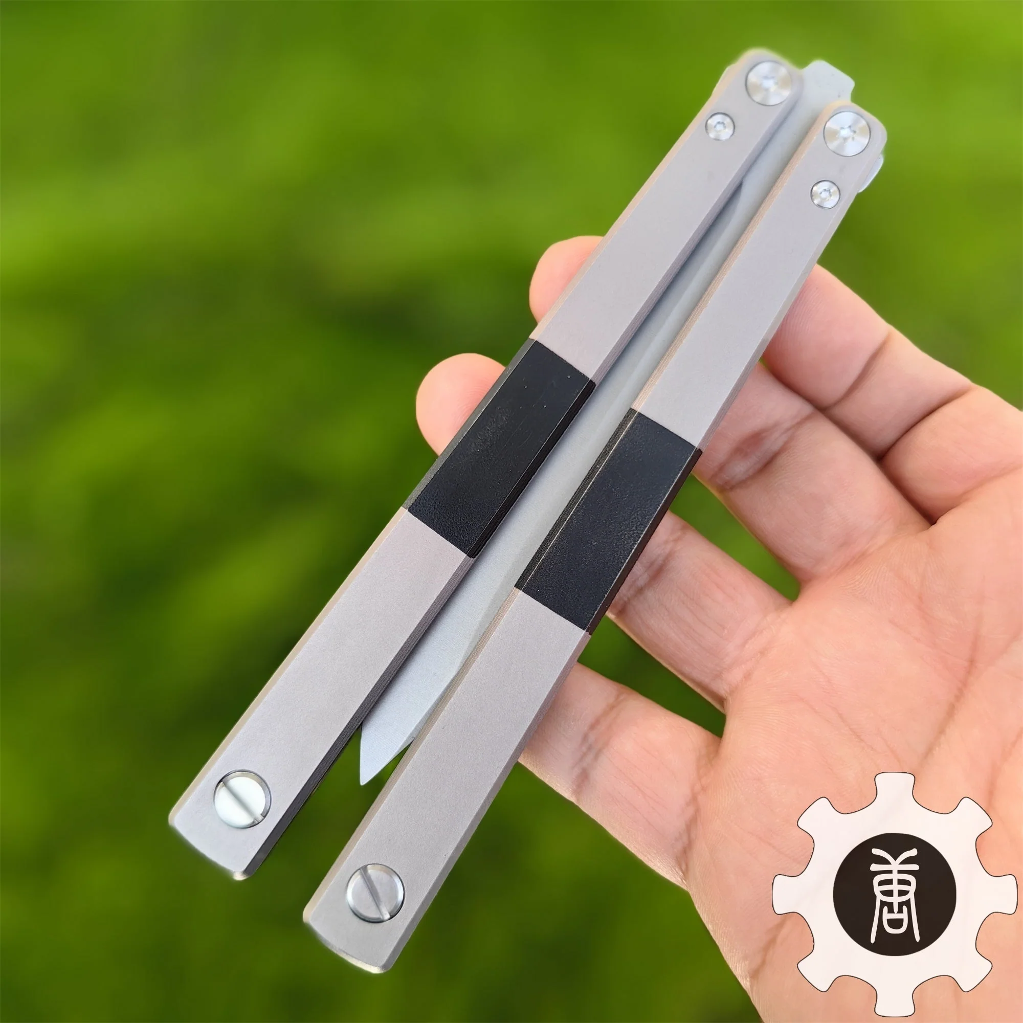 High-End TF2 Spy Knife Balisong Trainer-Blunt Blade