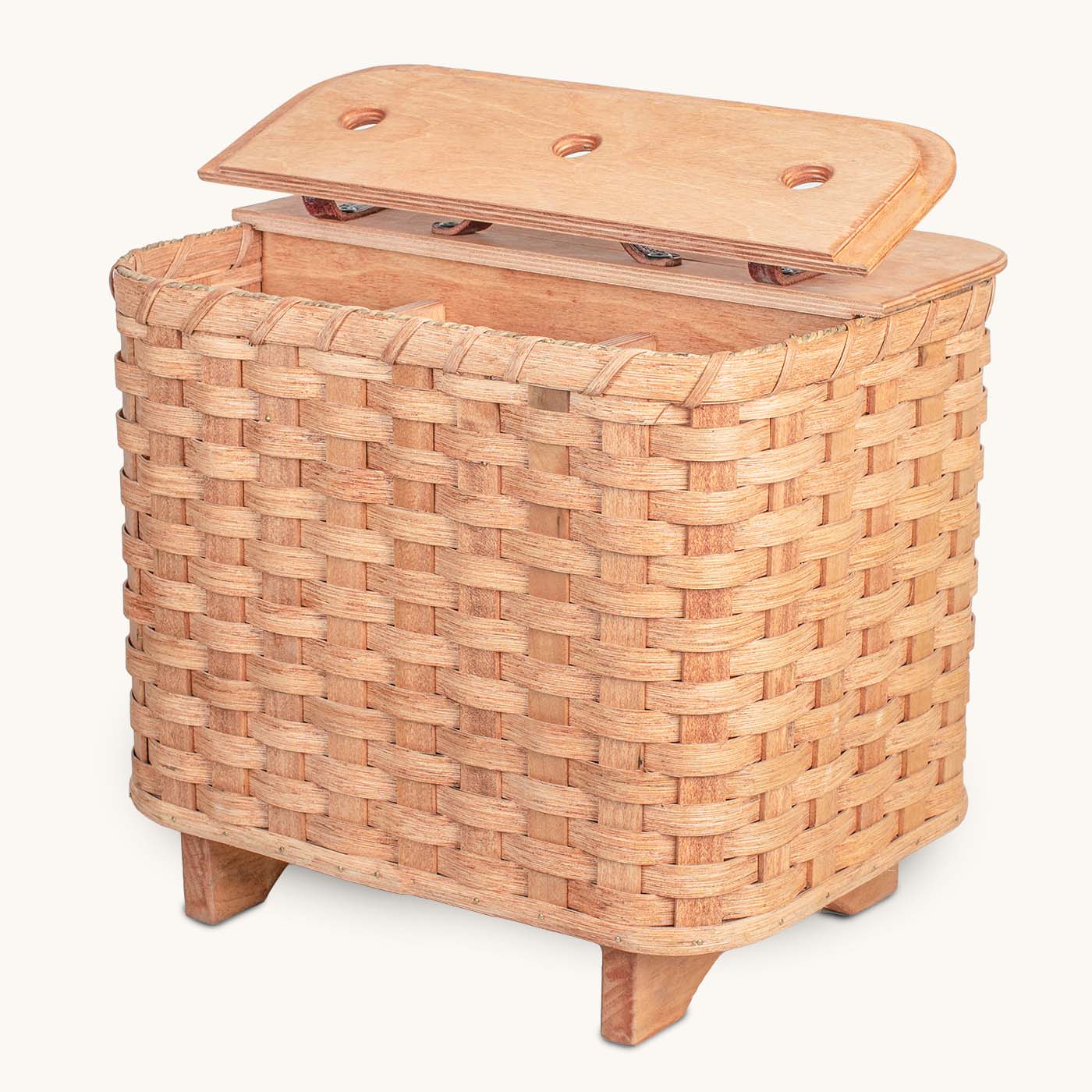 Knitting Basket | Amish Wicker Yarn Storage & Organizer