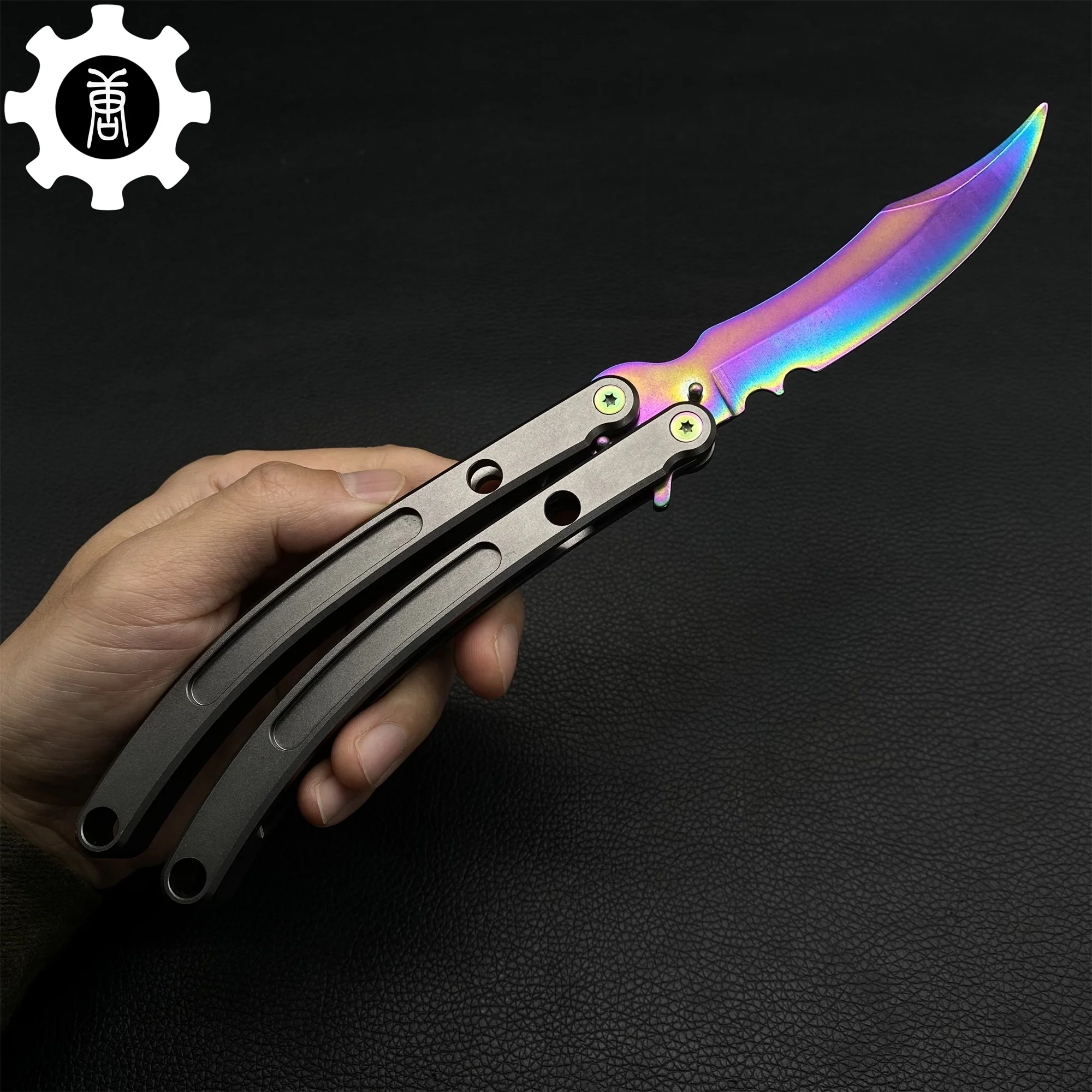 Black Market Butterfly Knife High-End CNC Balisong Trainer
