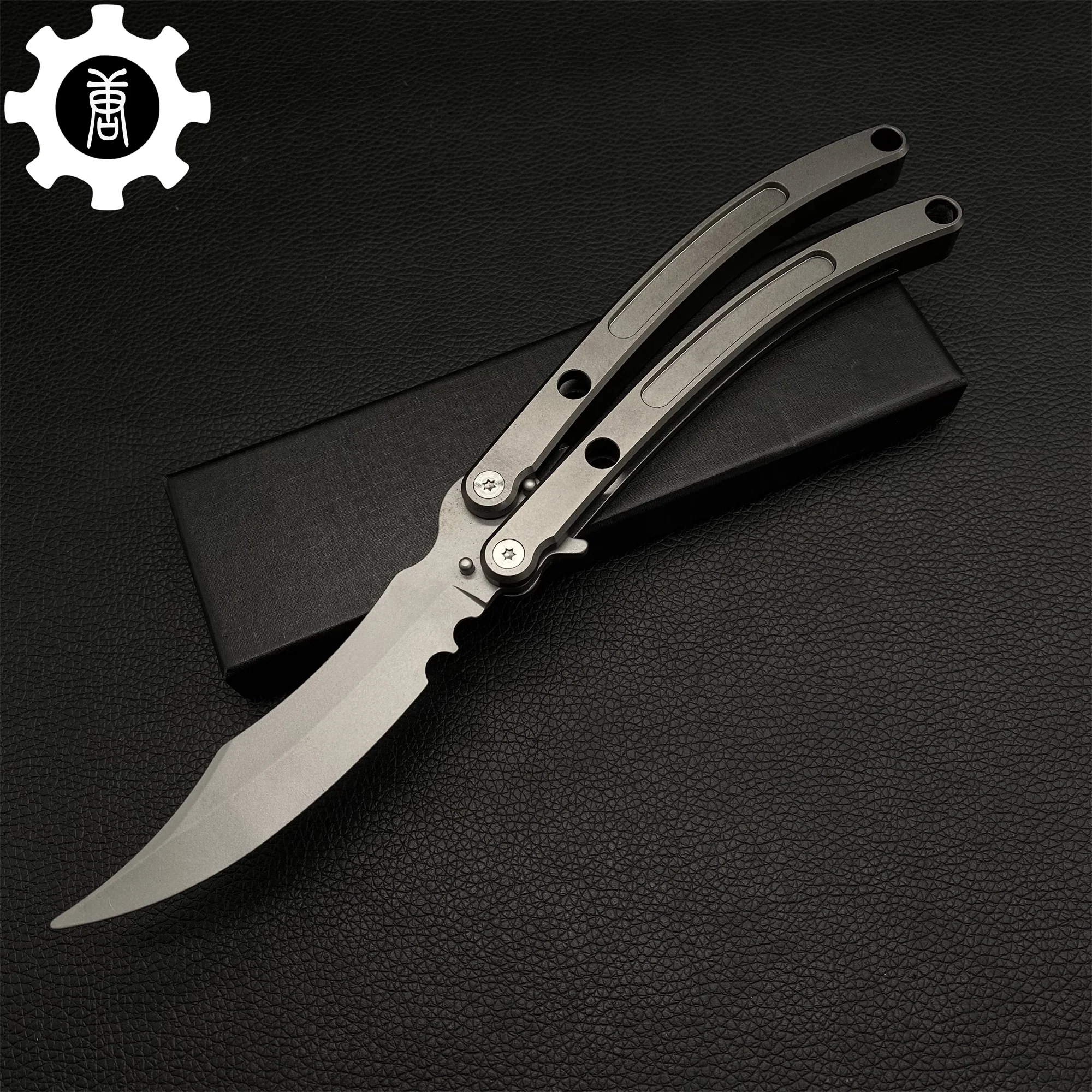 Black Market Butterfly Knife High-End CNC Balisong Trainer
