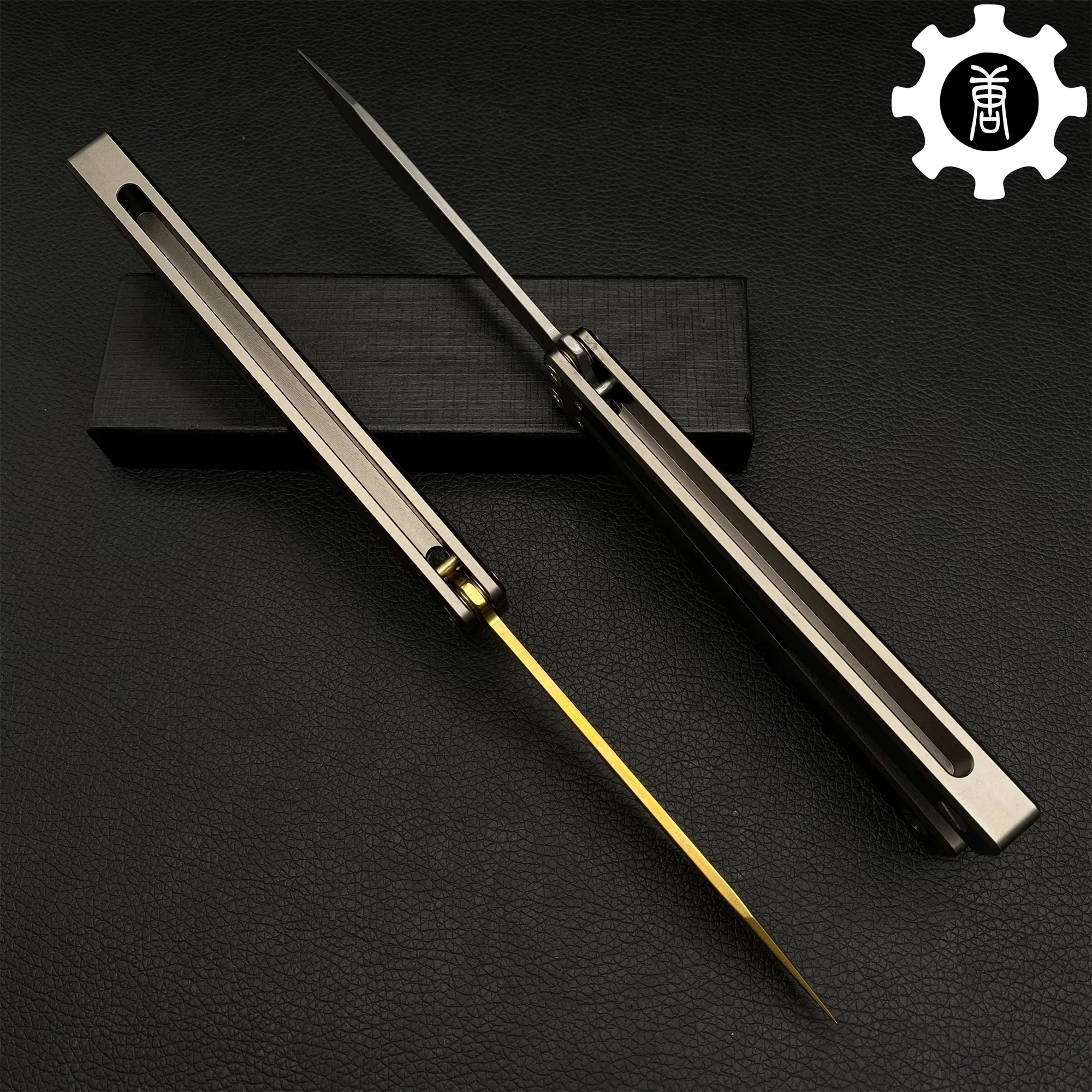 High-End TF2 Spy Knife Balisong Trainer-Blunt Blade