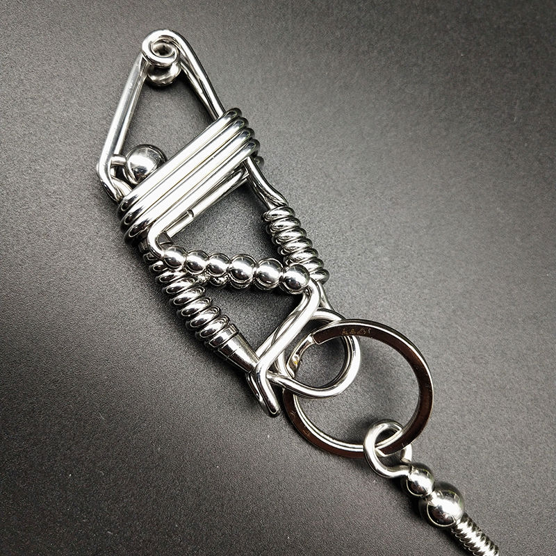 Handmade grasshopper keychain