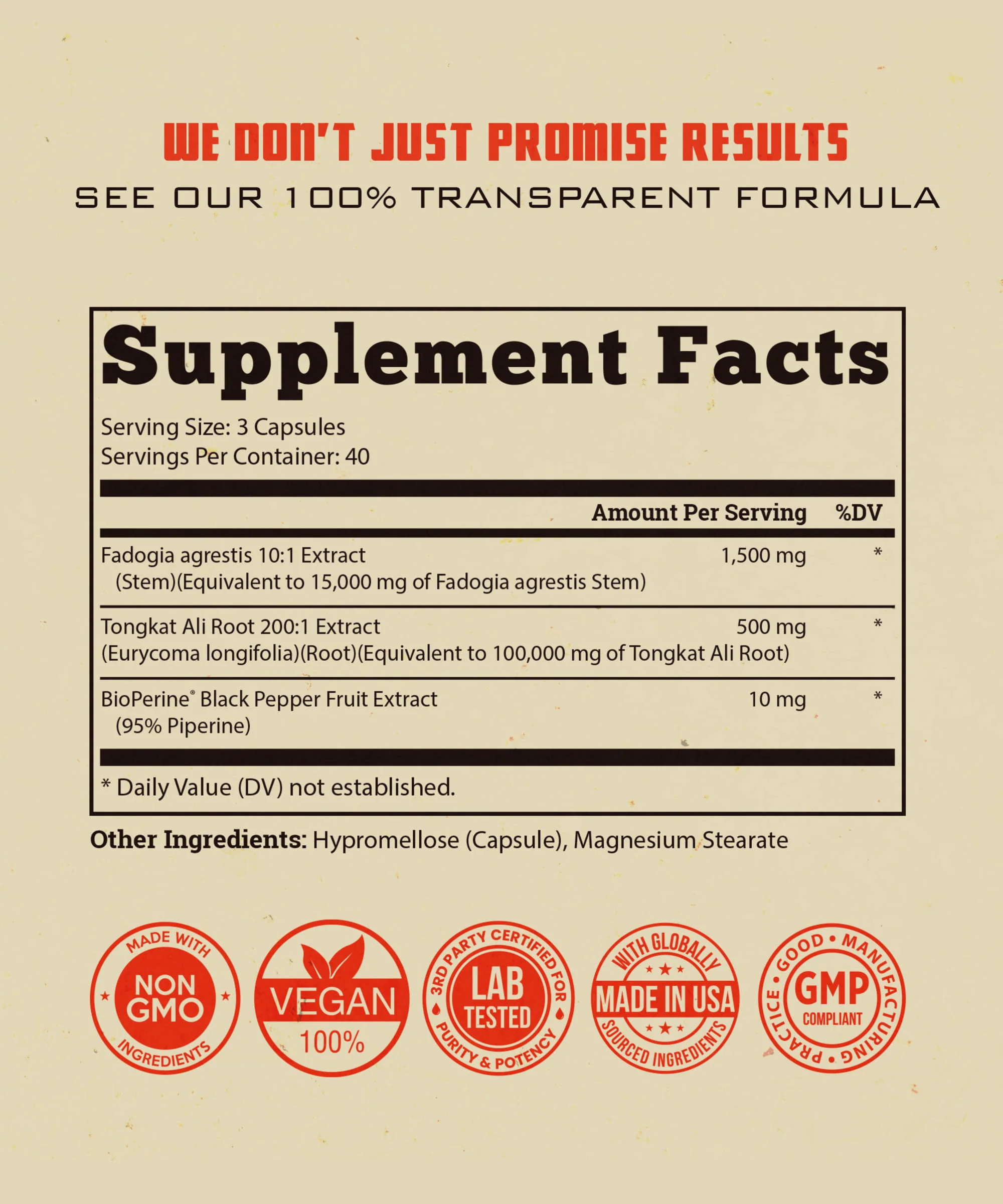 Fadogia Agrestis with Tongkat Ali