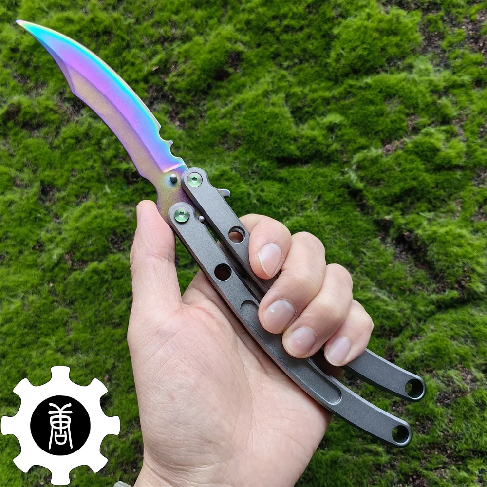 Black Market Butterfly Knife High-End CNC Balisong Trainer