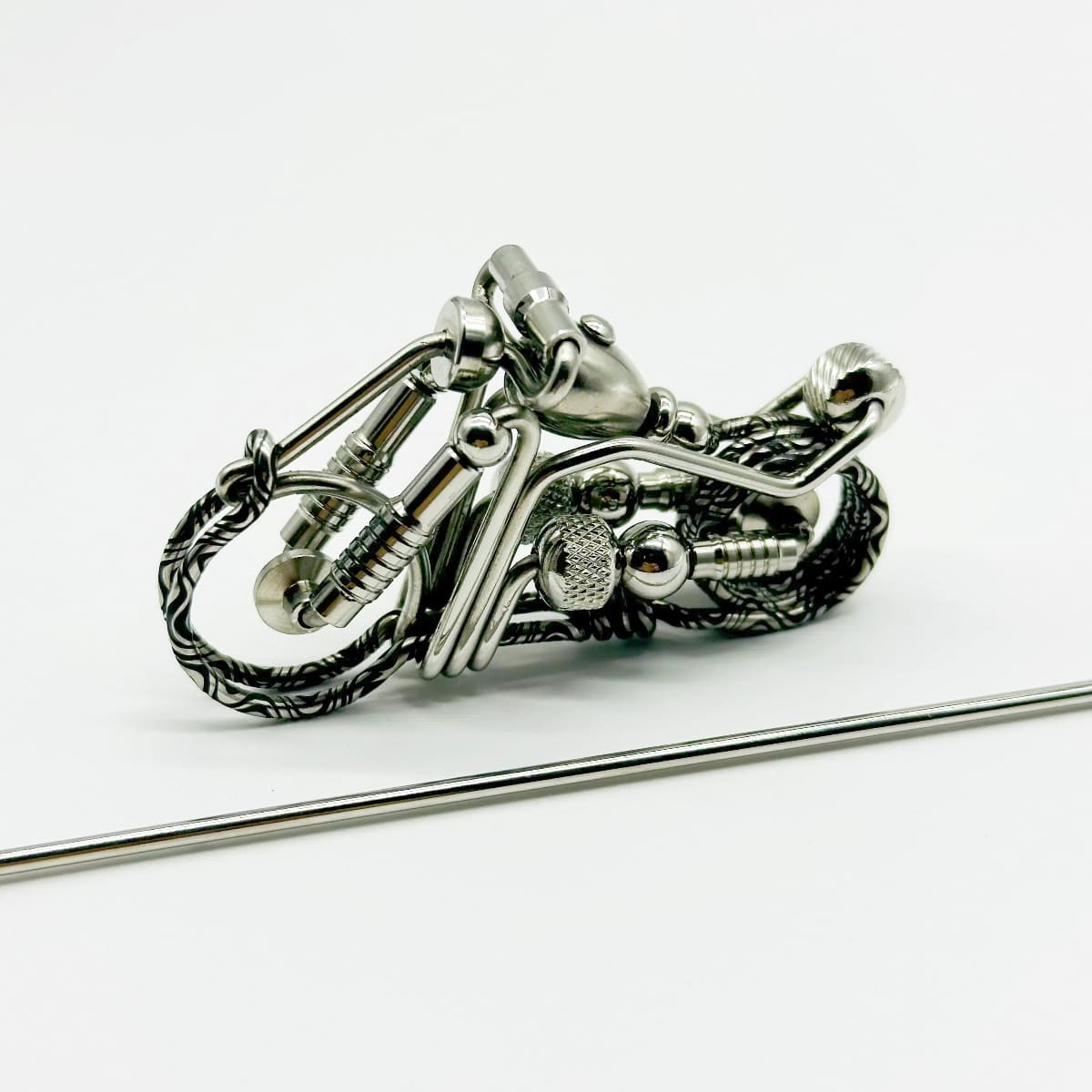 Threaded Handmade Motorcycle Keychain