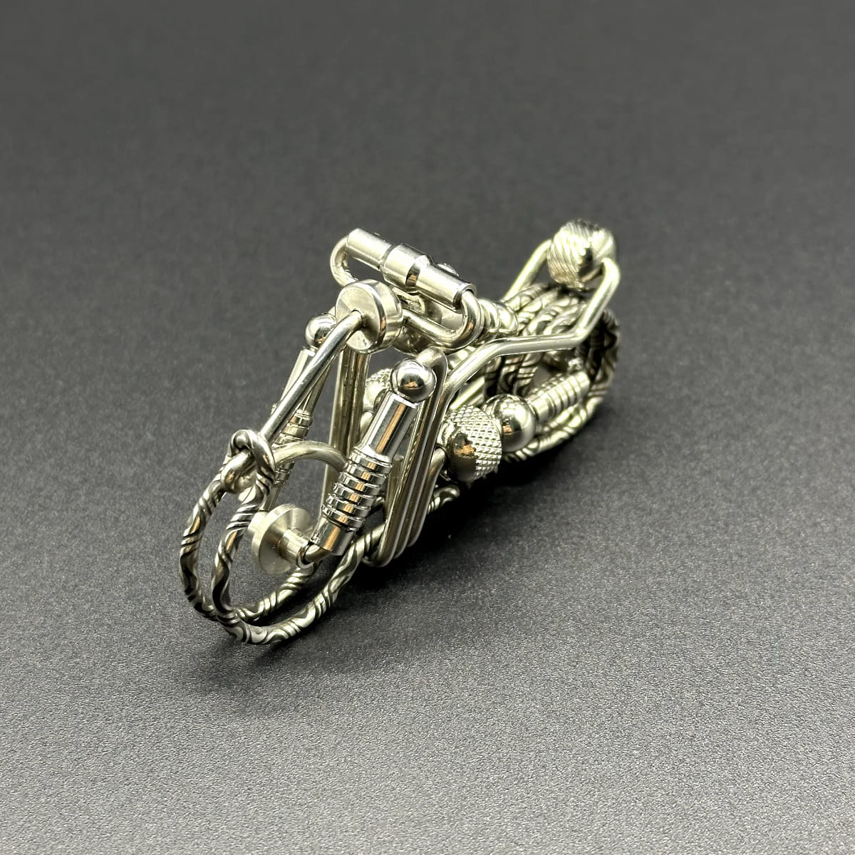 Threaded Handmade Motorcycle Keychain