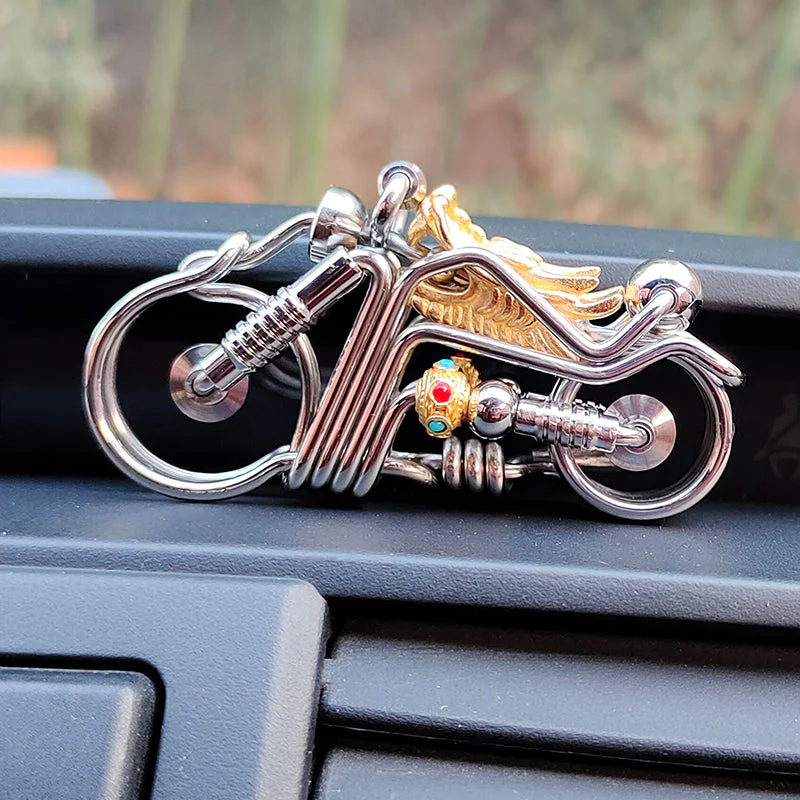 Handmade Motorcycle Keychain
