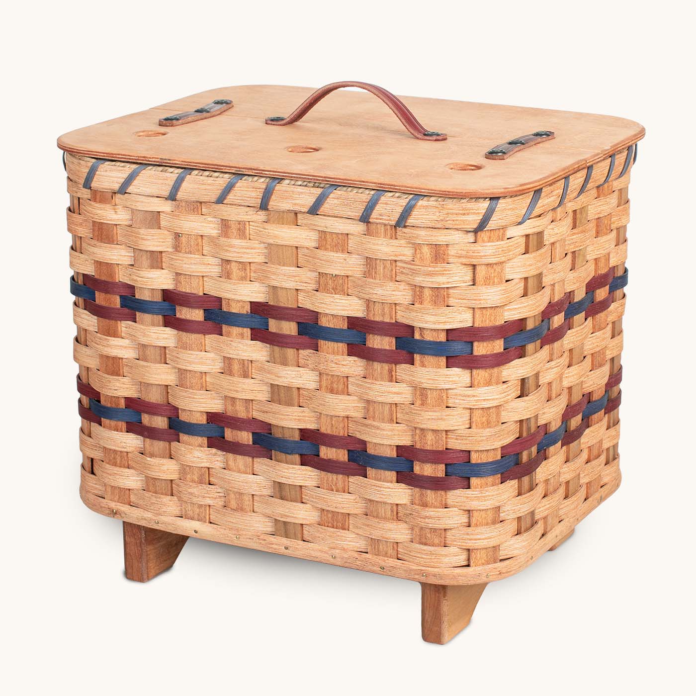 Knitting Basket | Amish Wicker Yarn Storage & Organizer