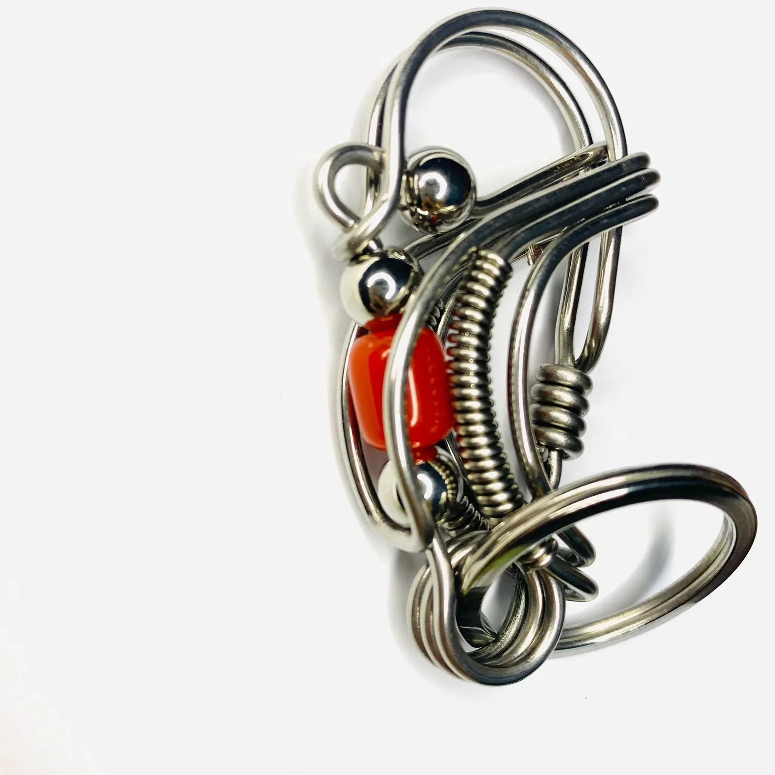 Color Barrel Beads Handmade Keychain