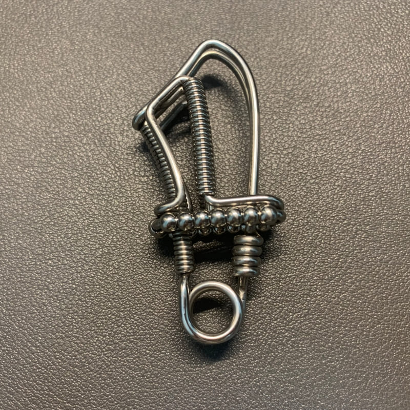 Knife handmade keychain