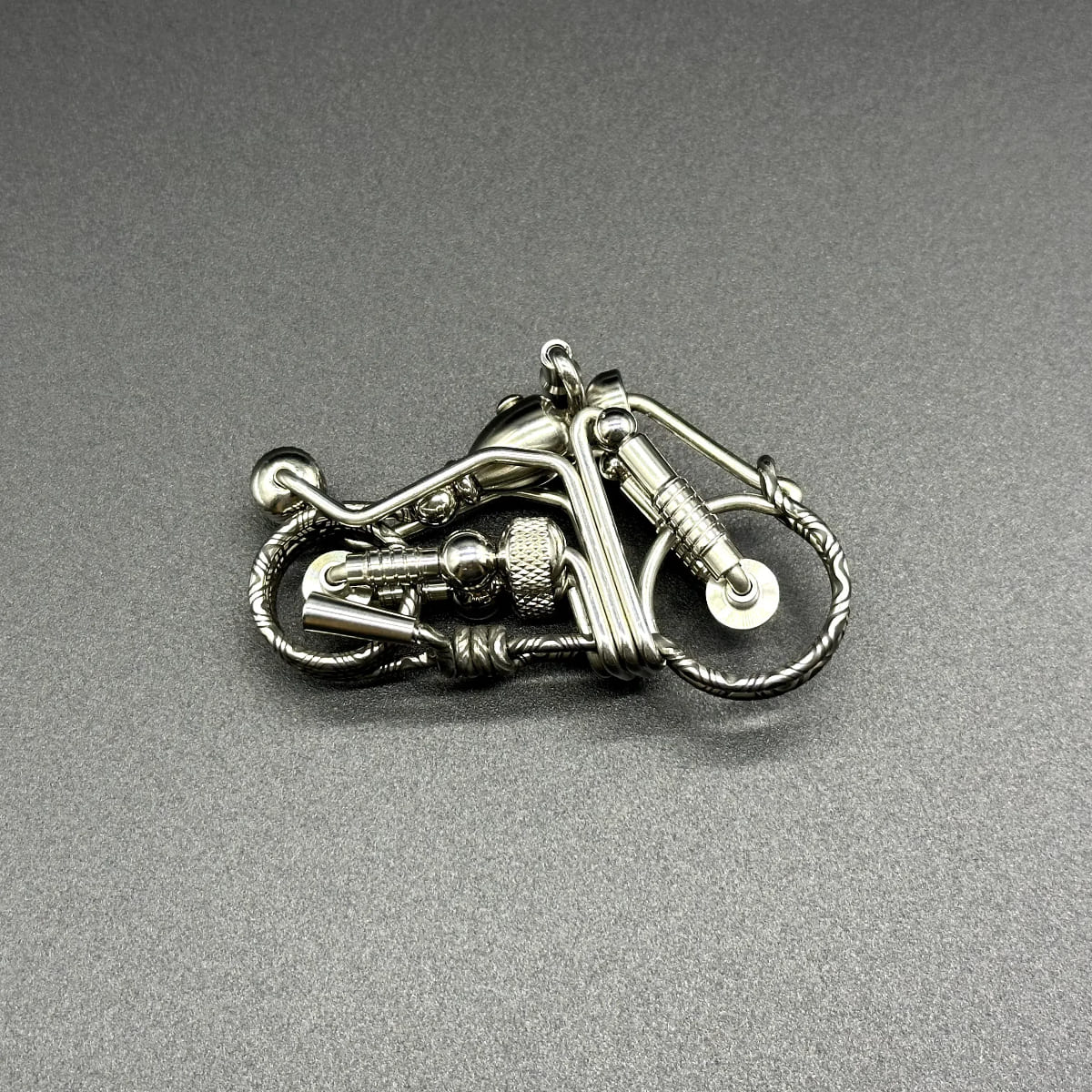 Threaded Handmade Motorcycle Keychain